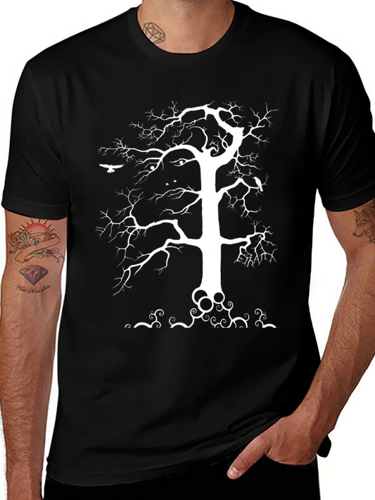 Mystic Tree Graphic Tee - Black