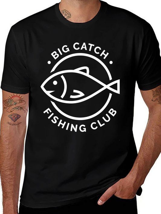 Big Catch Fishing Club Graphic T-Shirt