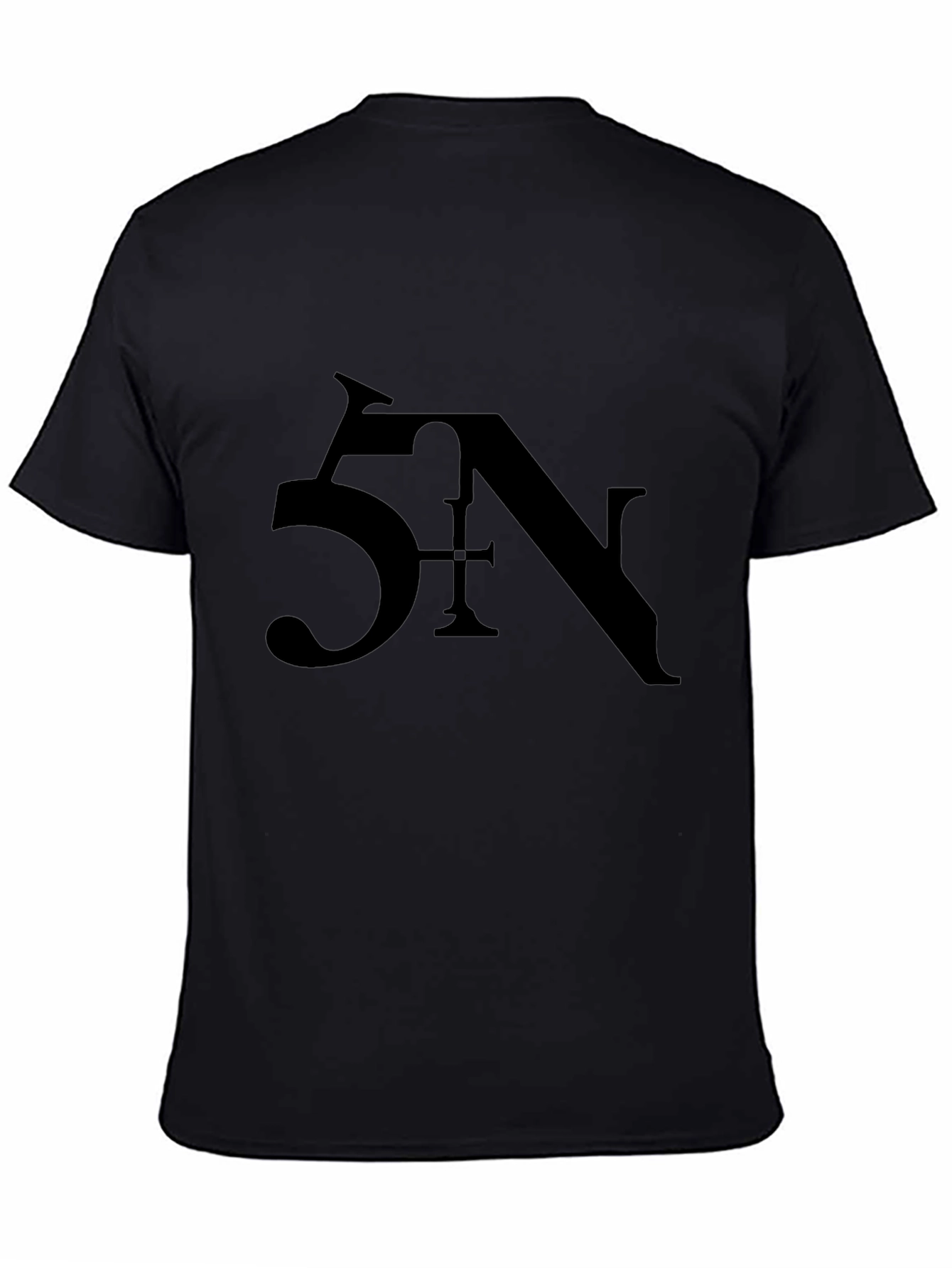 5N Graphic Print Black T-Shirt