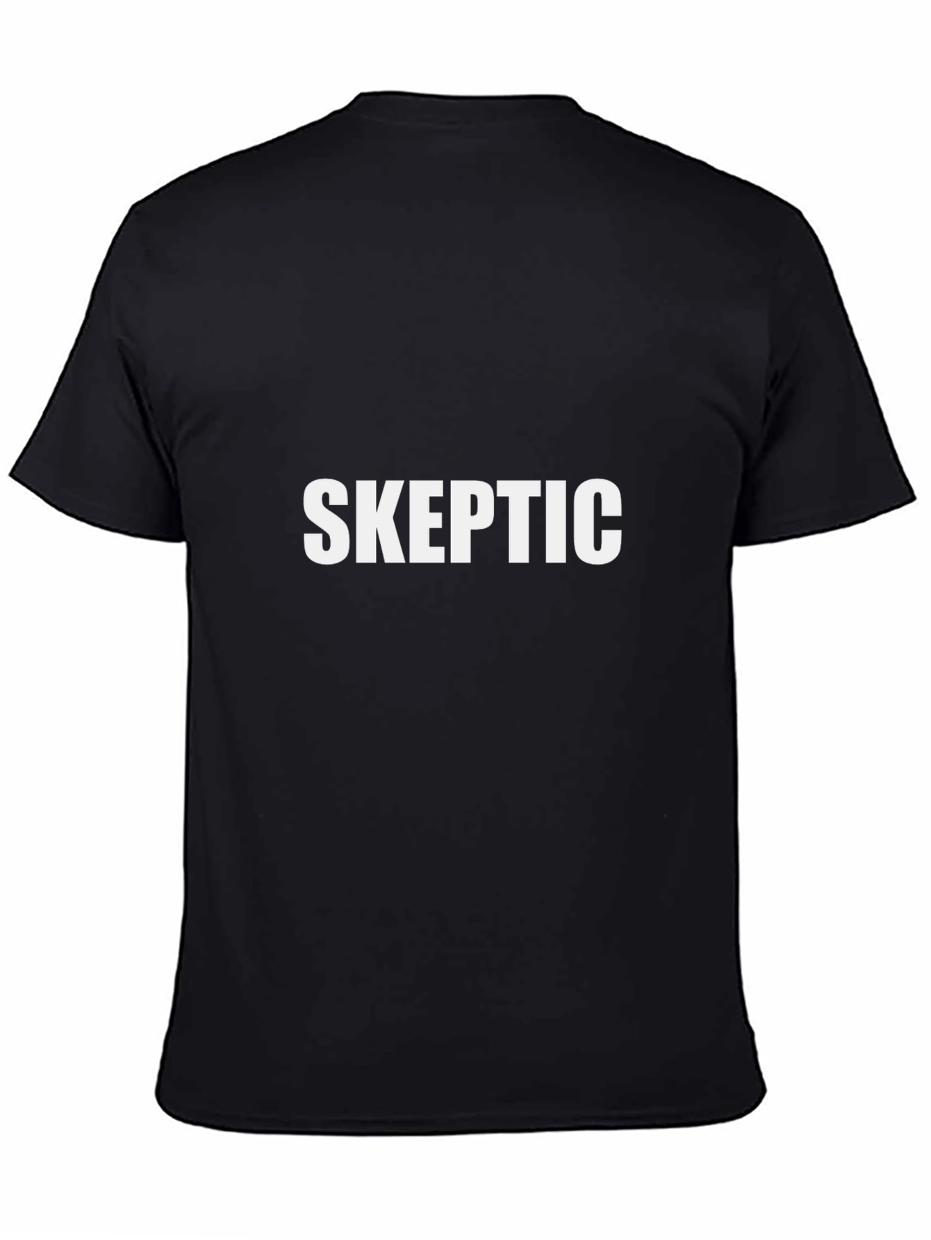 Skeptic Black T-Shirt - Mens Fashion Tee