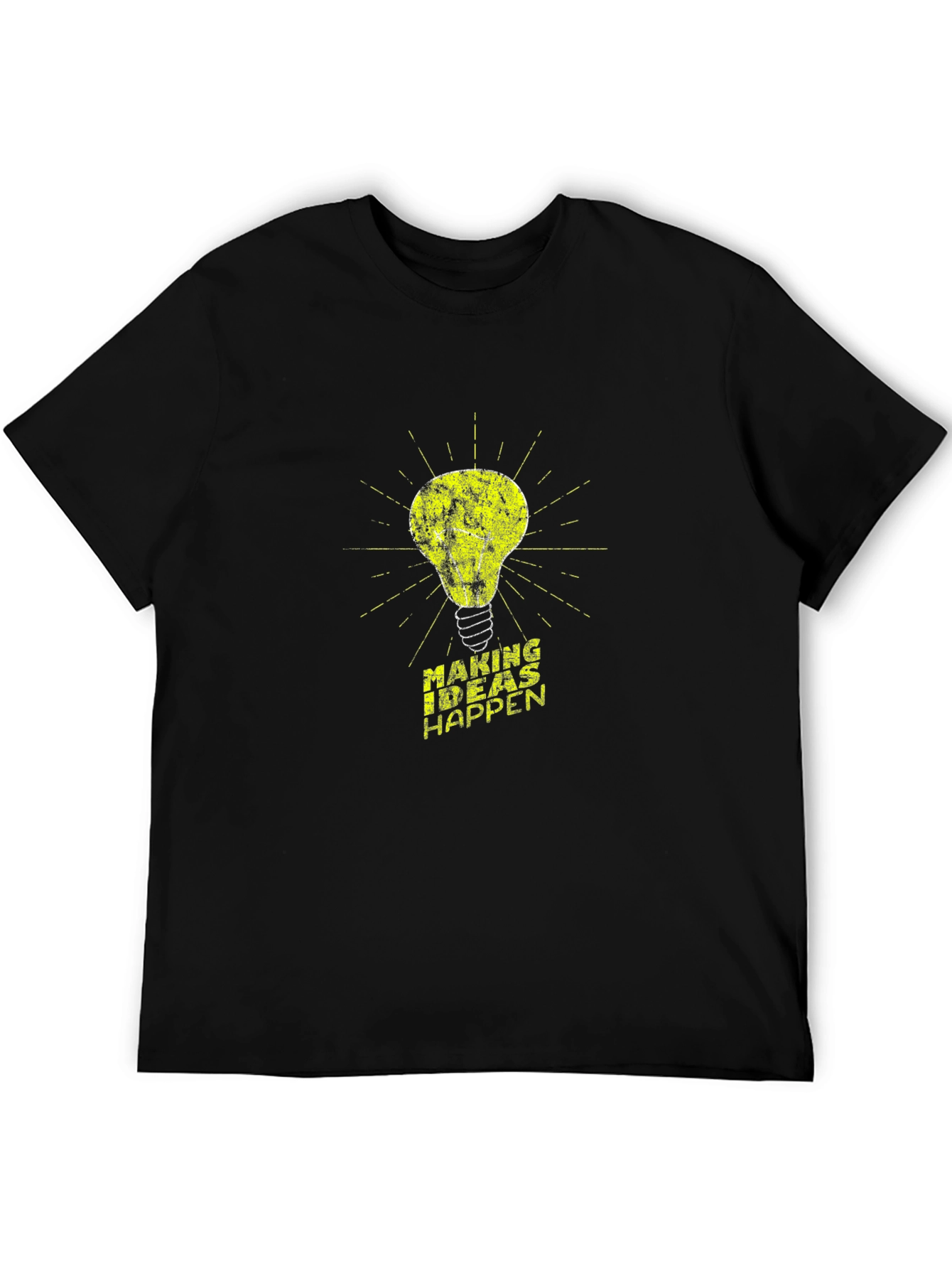 Making Ideas Happen T-Shirt - Black Crew Neck