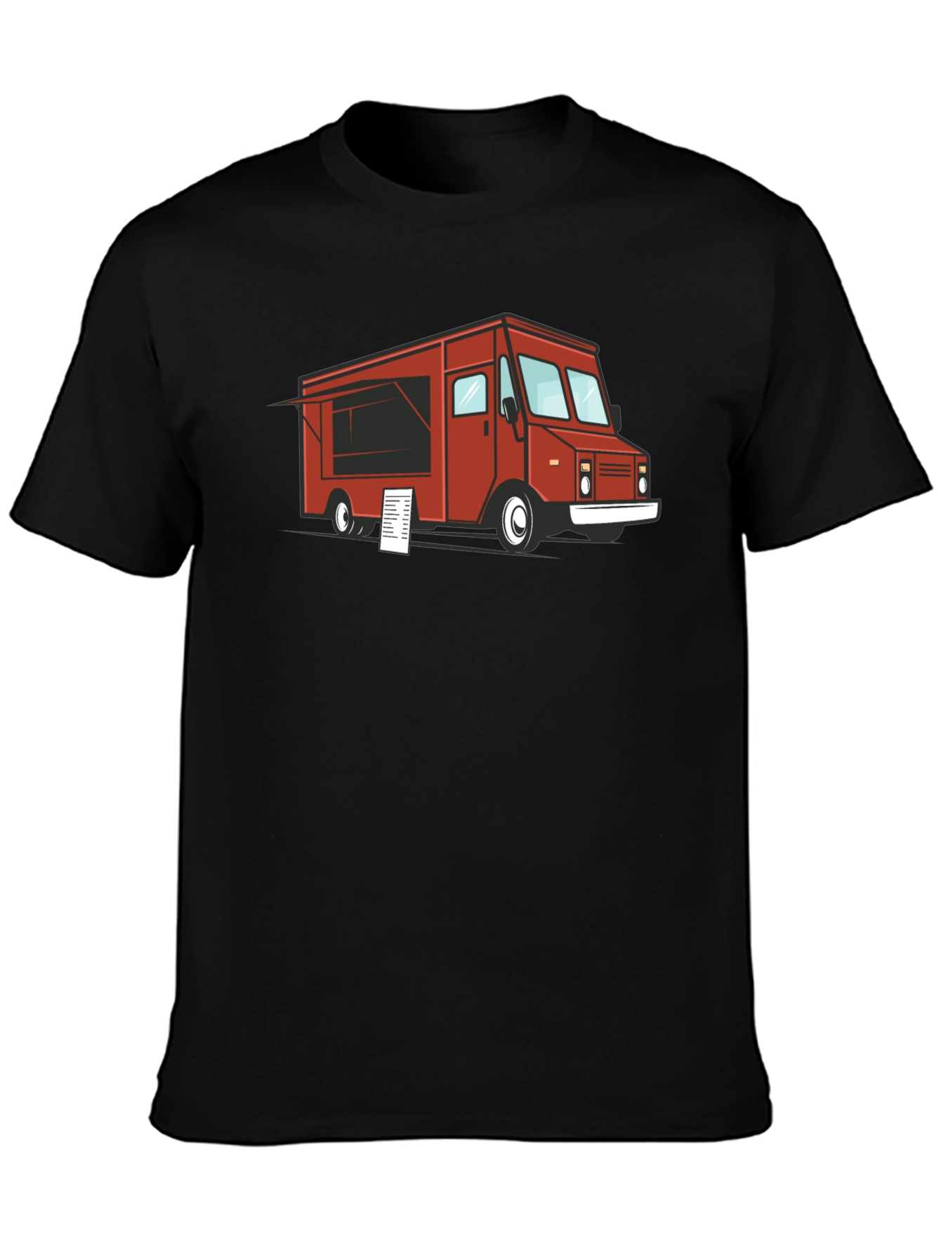 Food Truck Graphic T-Shirt - Black