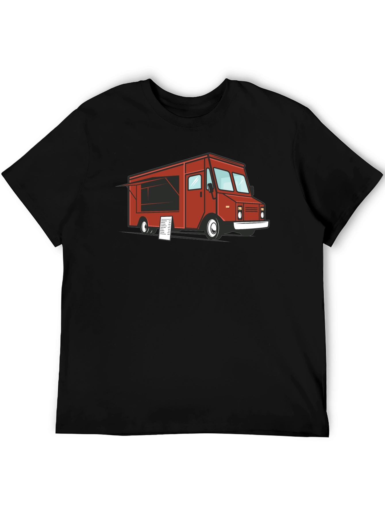 Food Truck Graphic T-Shirt - Black