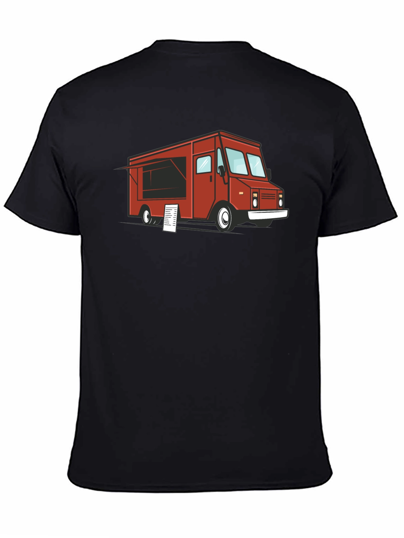 Food Truck Graphic T-Shirt - Black