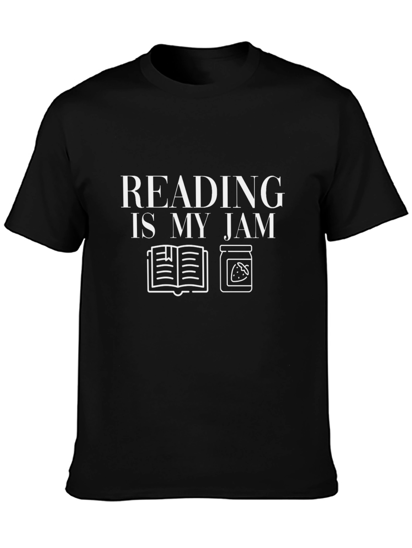 Reading Is My Jam Black T-Shirt
