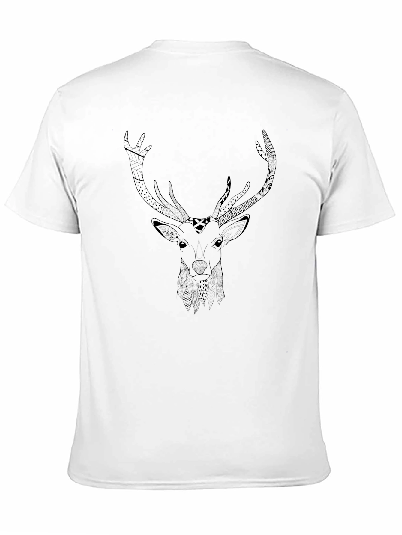 Deer Graphic Black T-Shirt