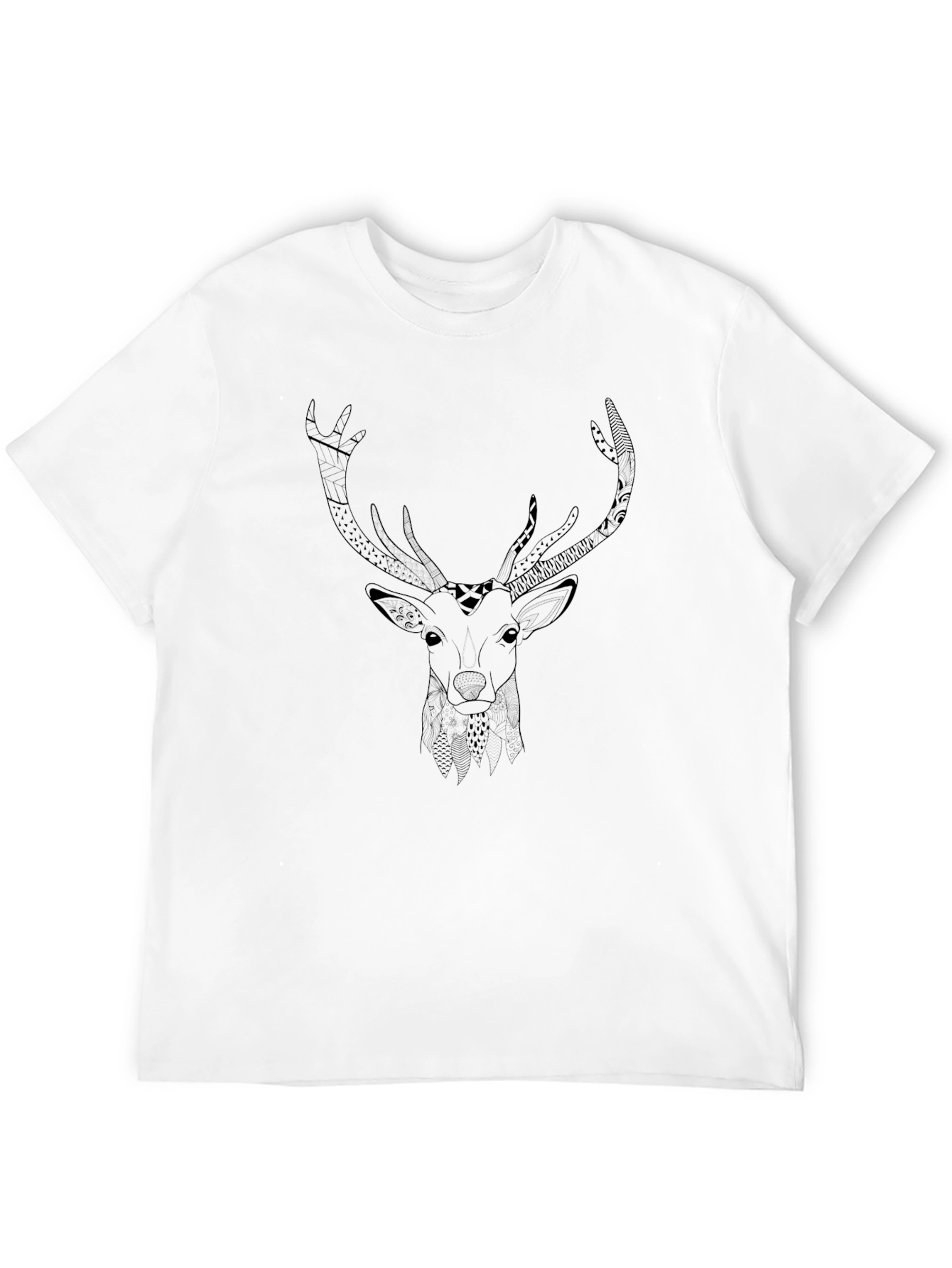 Deer Graphic Black T-Shirt