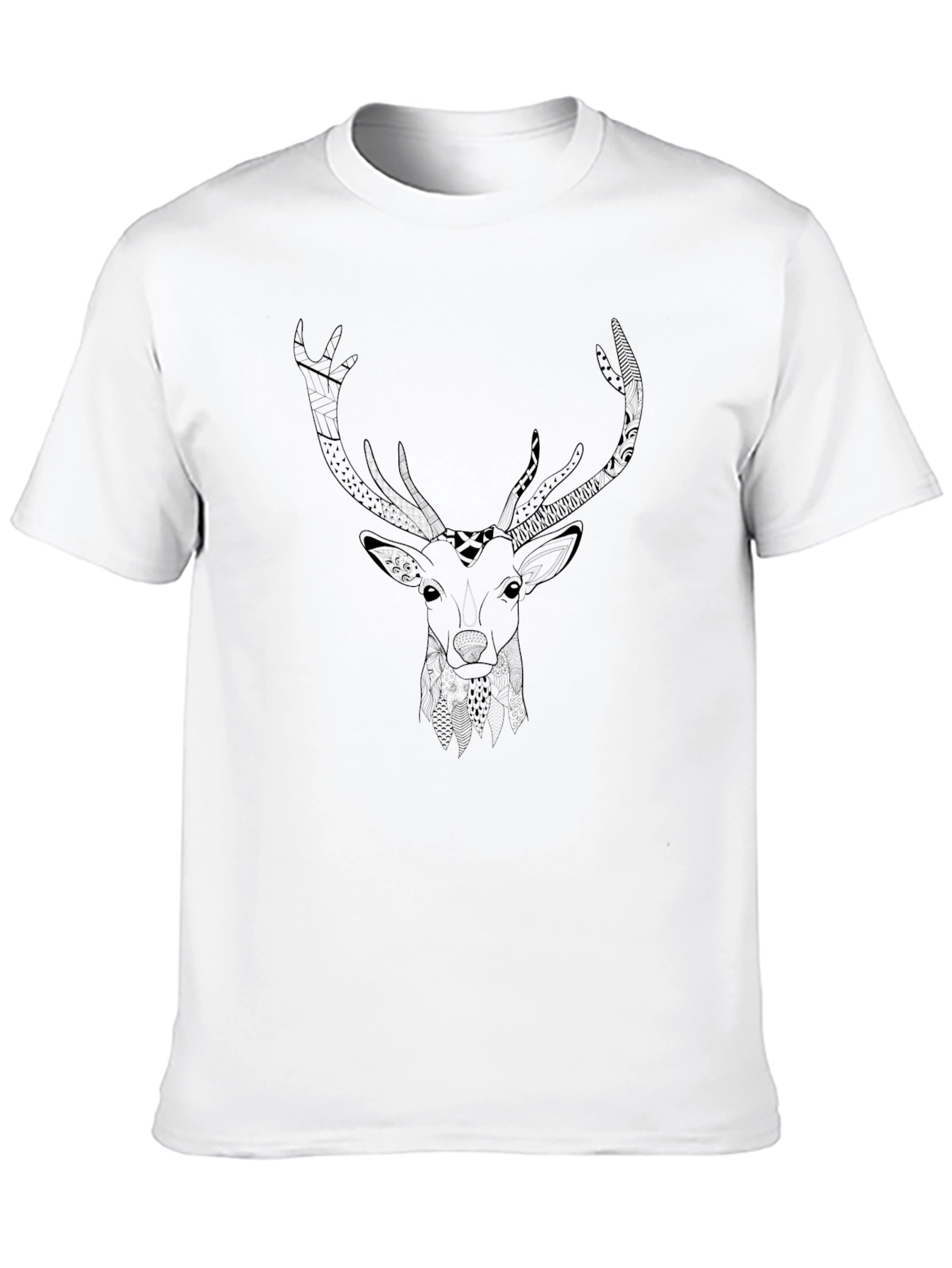 Deer Graphic Black T-Shirt