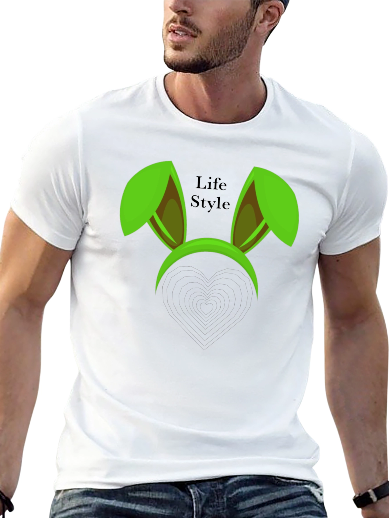 Fun Bunny Ears Graphic Tee - Life Style Apparel