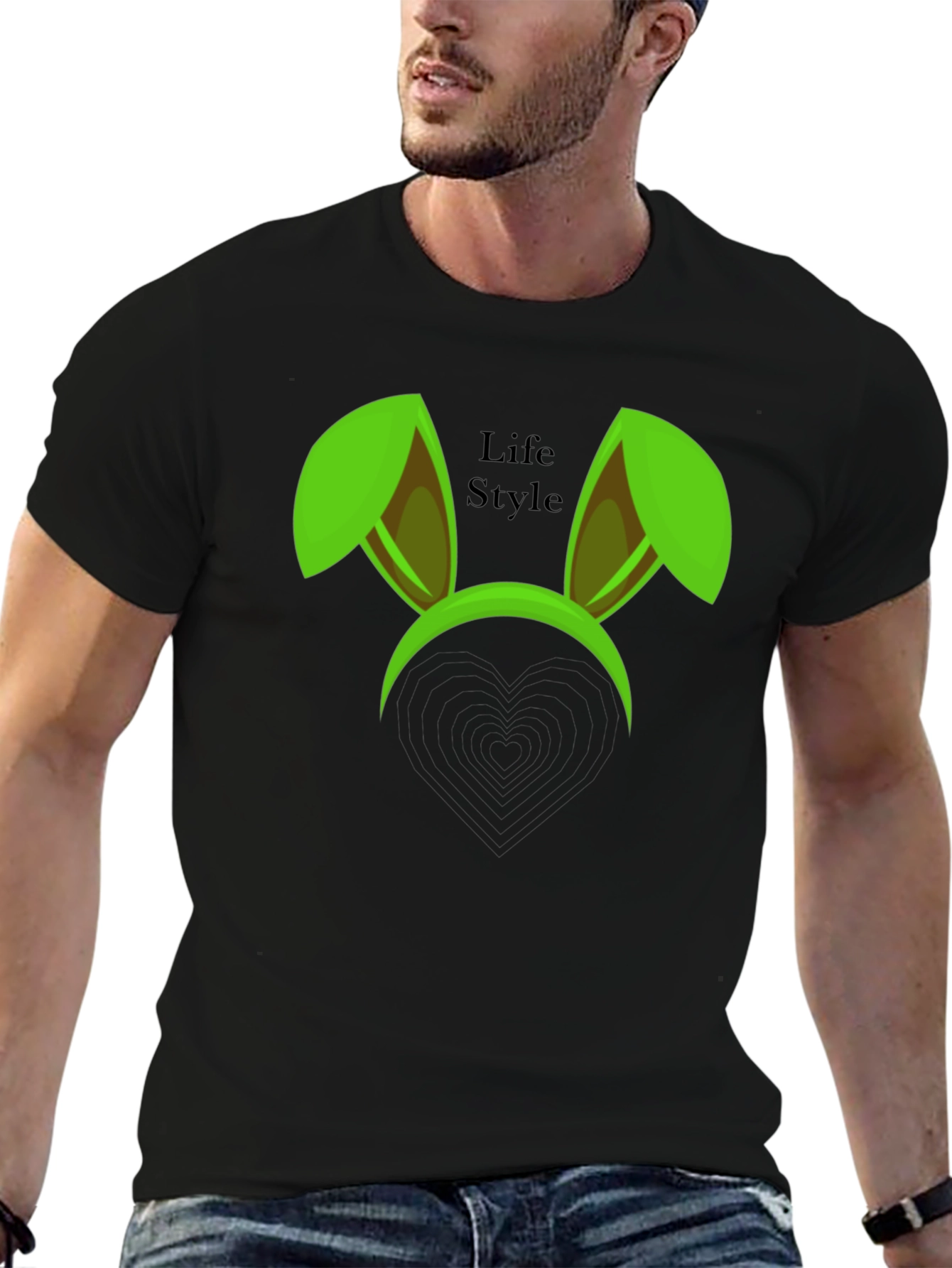 Fun Bunny Ears Graphic Tee - Life Style Apparel