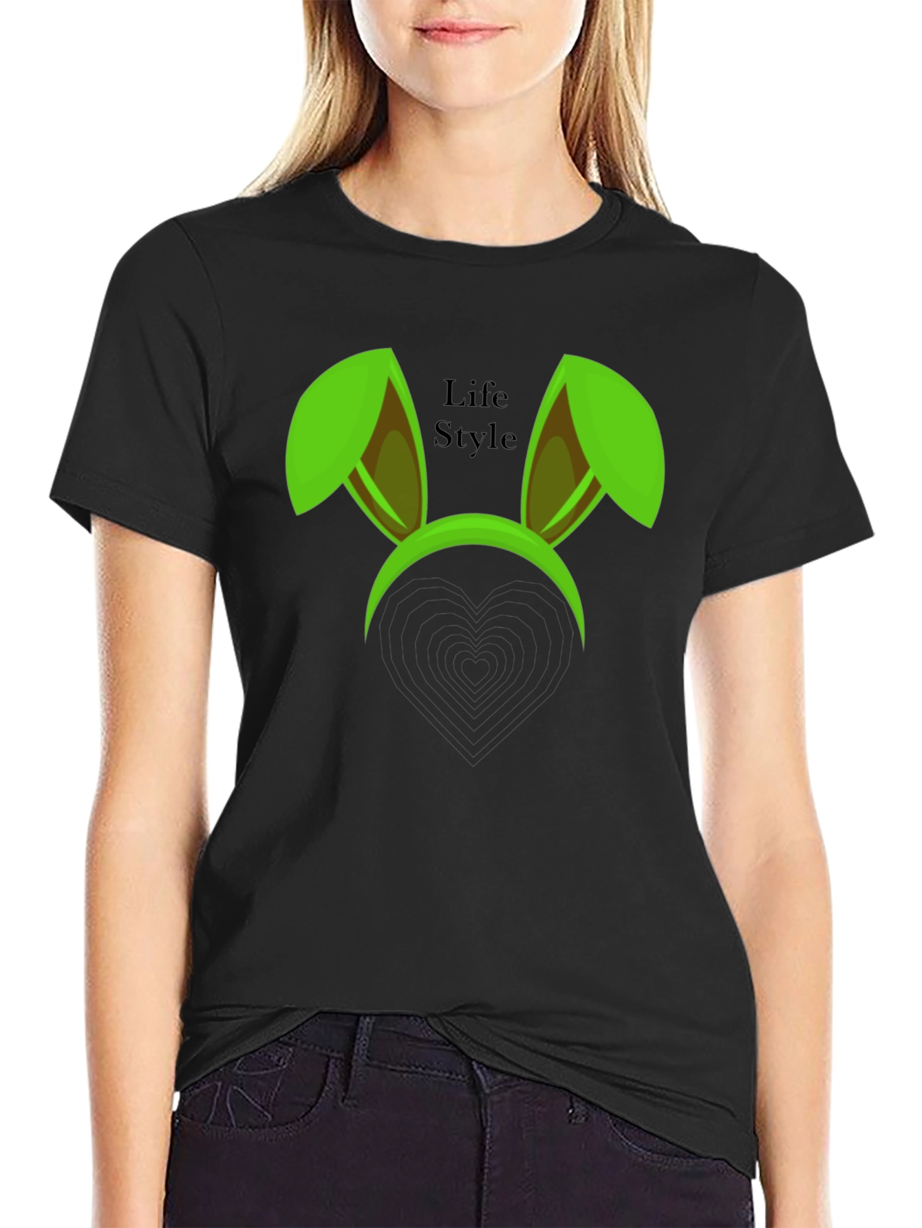 Fun Bunny Ears Graphic Tee - Life Style Apparel