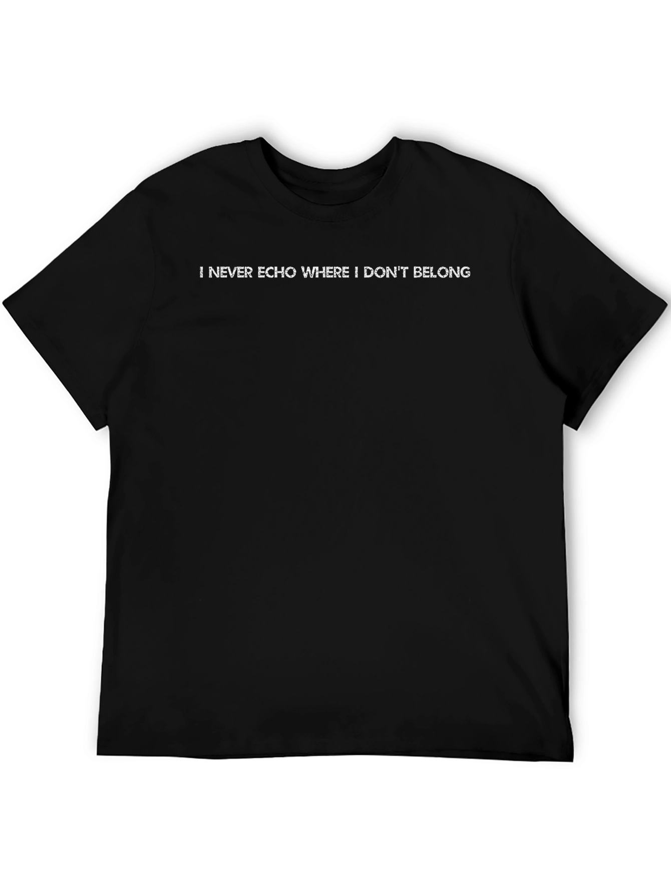 I Never Echo Black T-Shirt