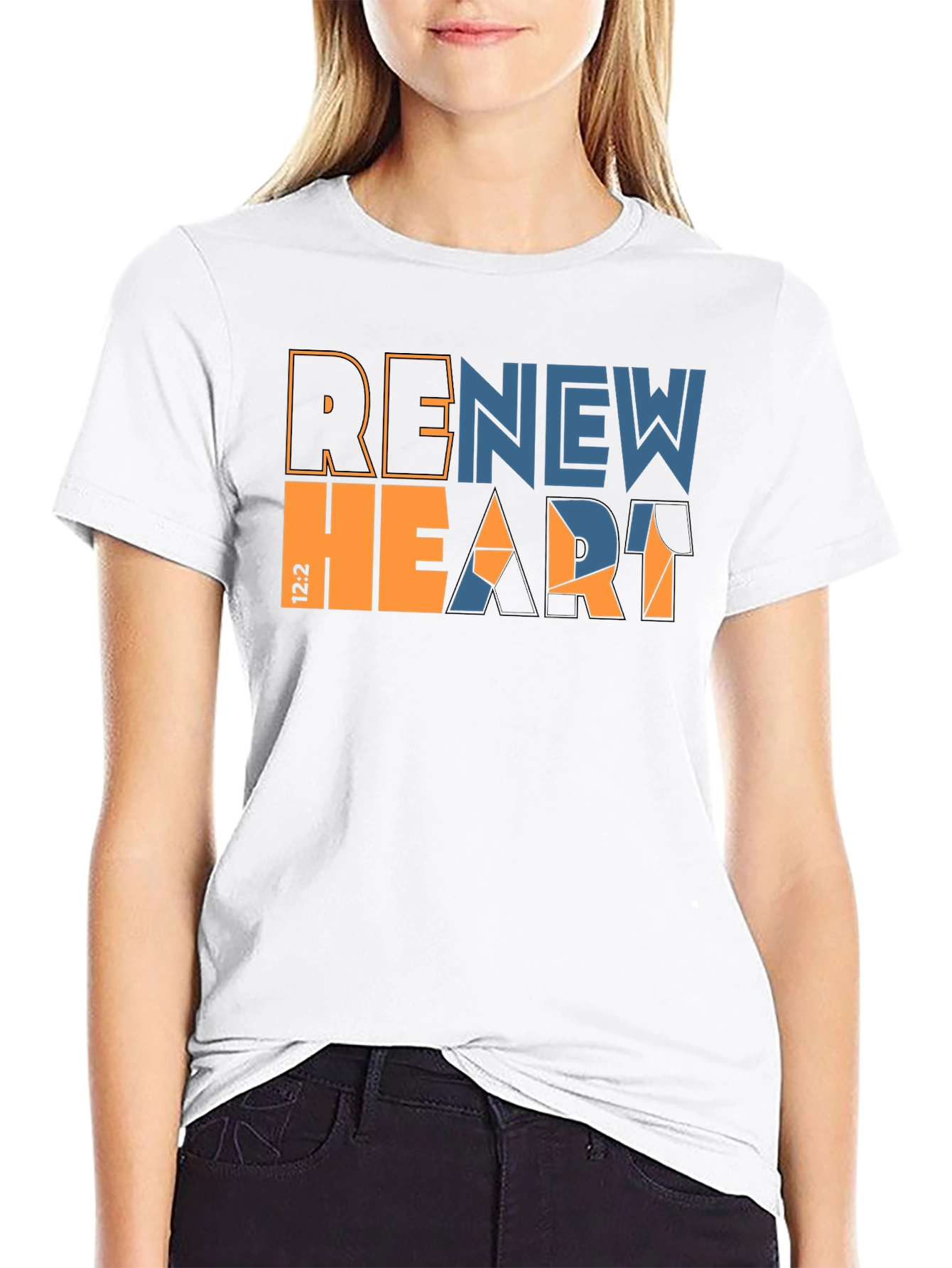 Renew Heart Graphic Tee - Stylish Christian Apparel