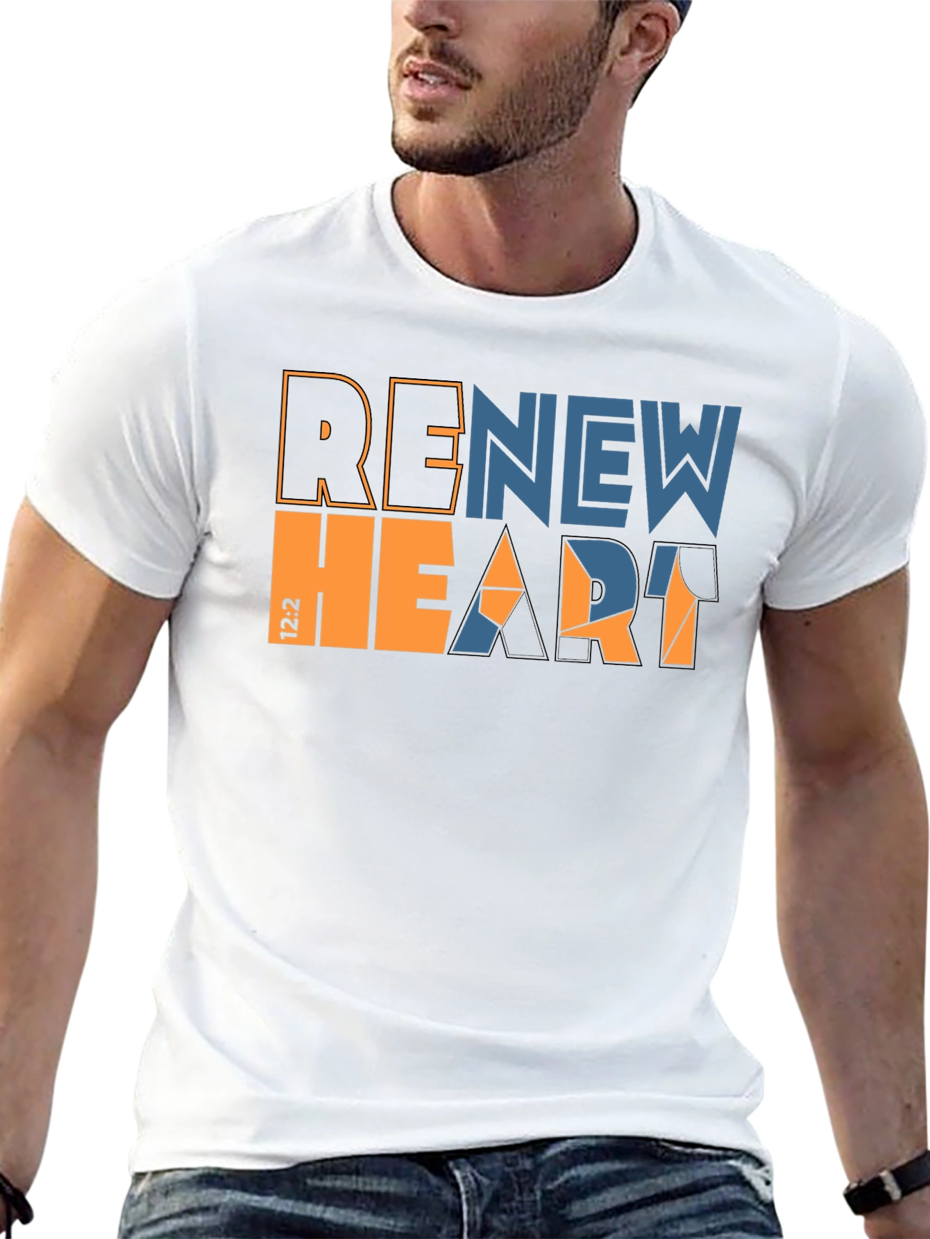 Renew Heart Graphic Tee - Stylish Christian Apparel