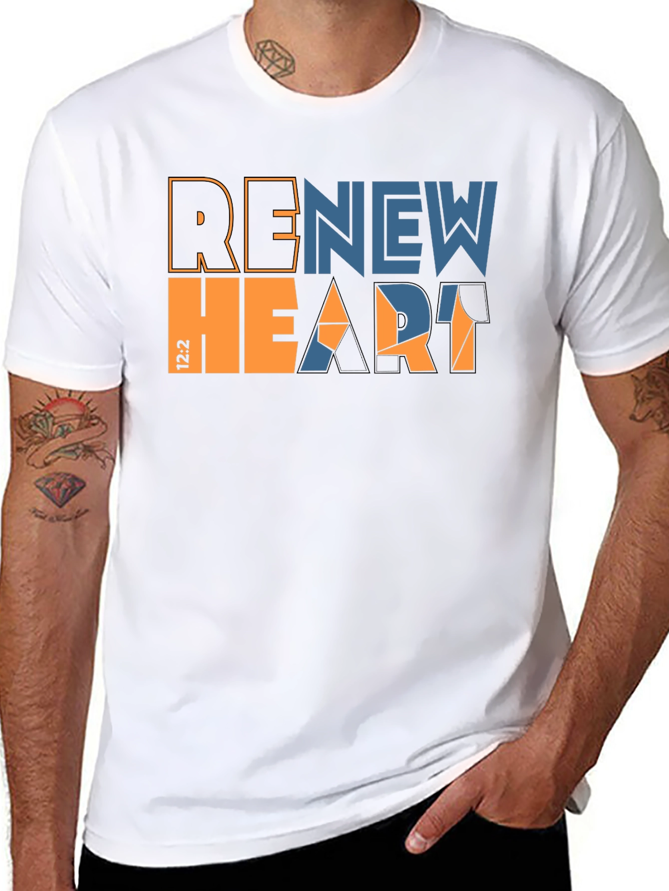 Renew Heart Graphic Tee - Stylish Christian Apparel