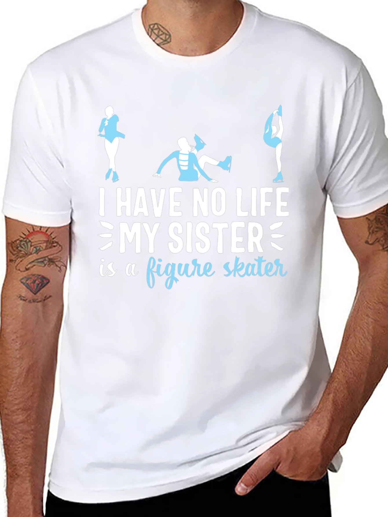 Figure Skater Sister T-Shirt - Novelty Gift