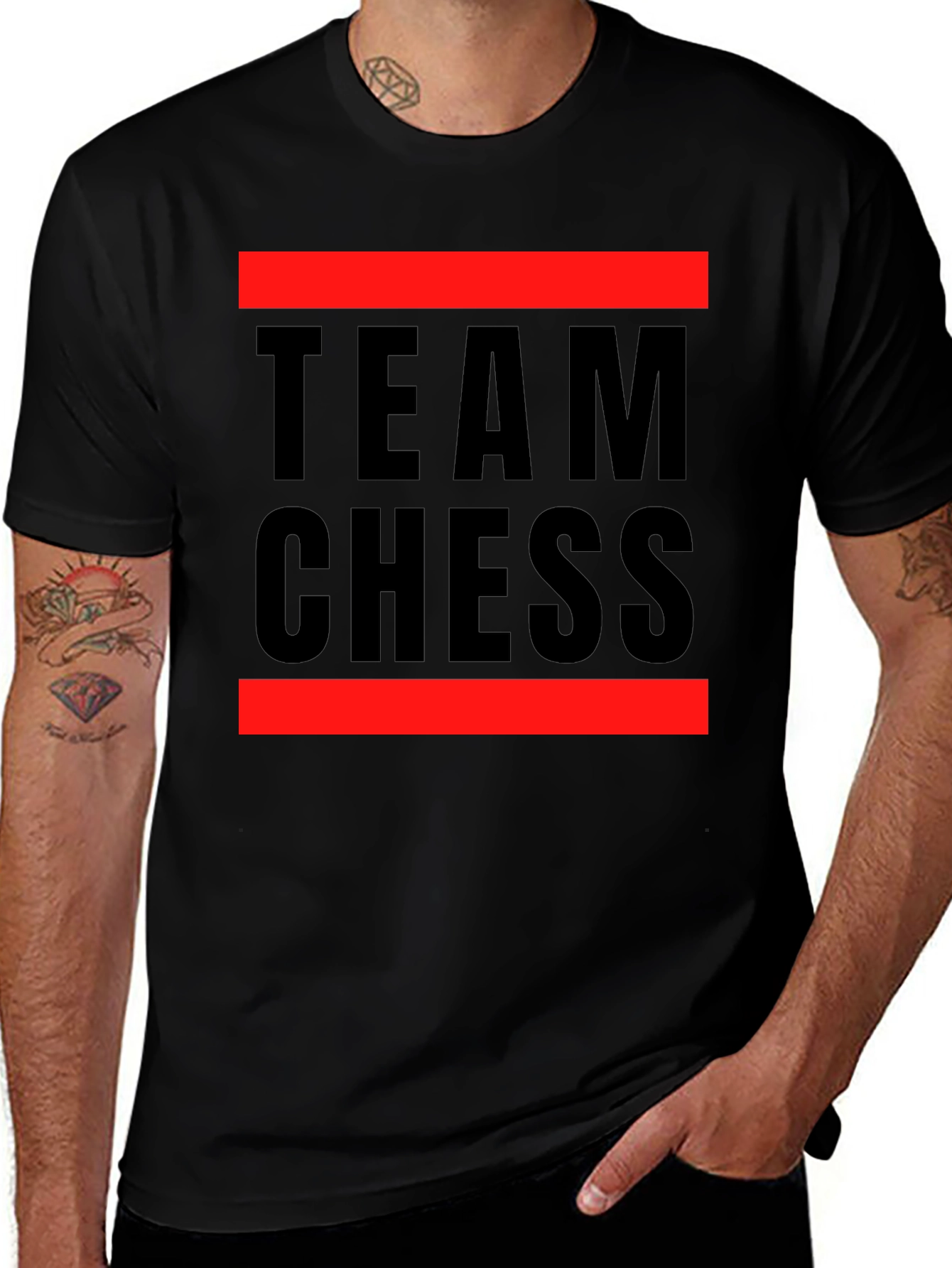 Team Chess Graphic Tee - Bold Statement Shirt