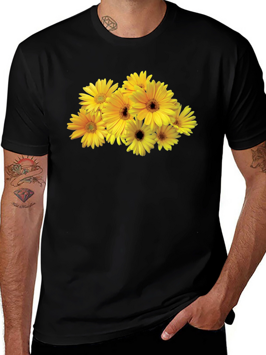 Floral Graphic Tee - Black Unisex Fit