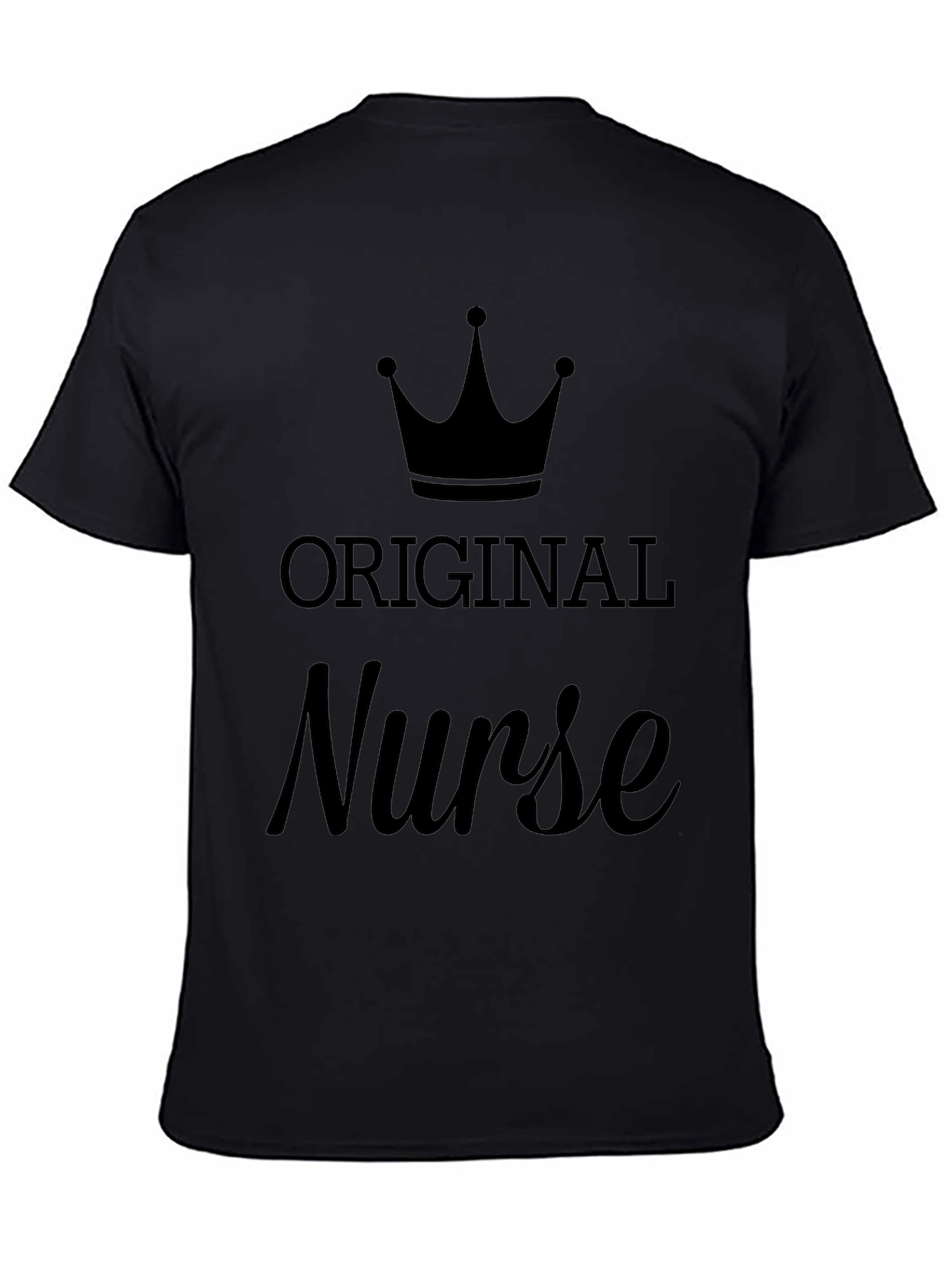 Original Nurse Graphic T-Shirt - Black
