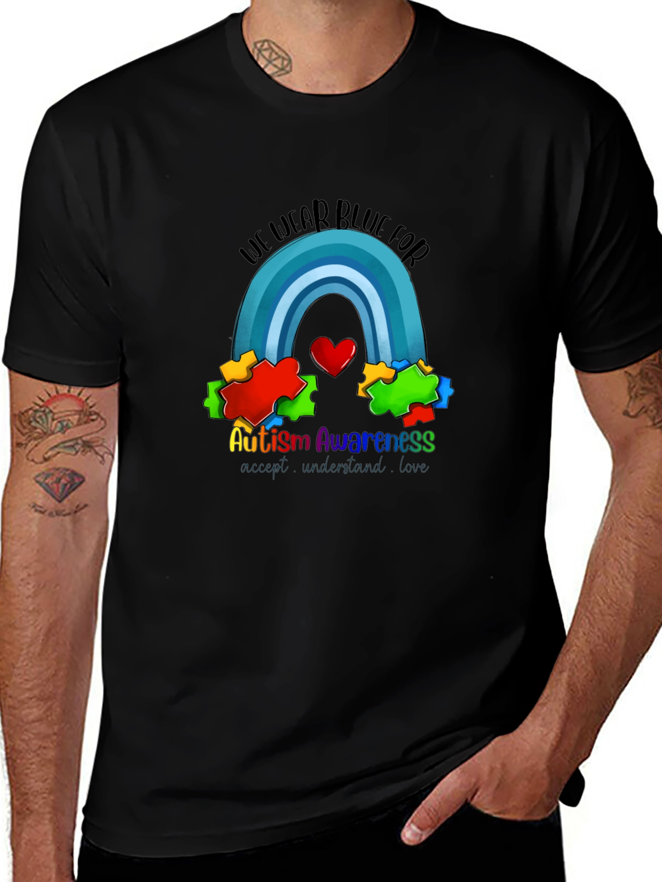 Autism Awareness T-Shirt: We Wear Blue