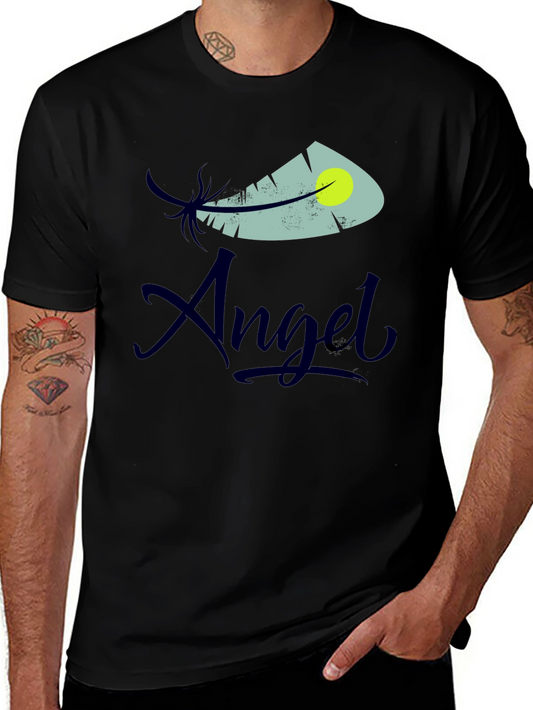 Feather Angel Graphic Tee - Stylish Unisex T-Shirt