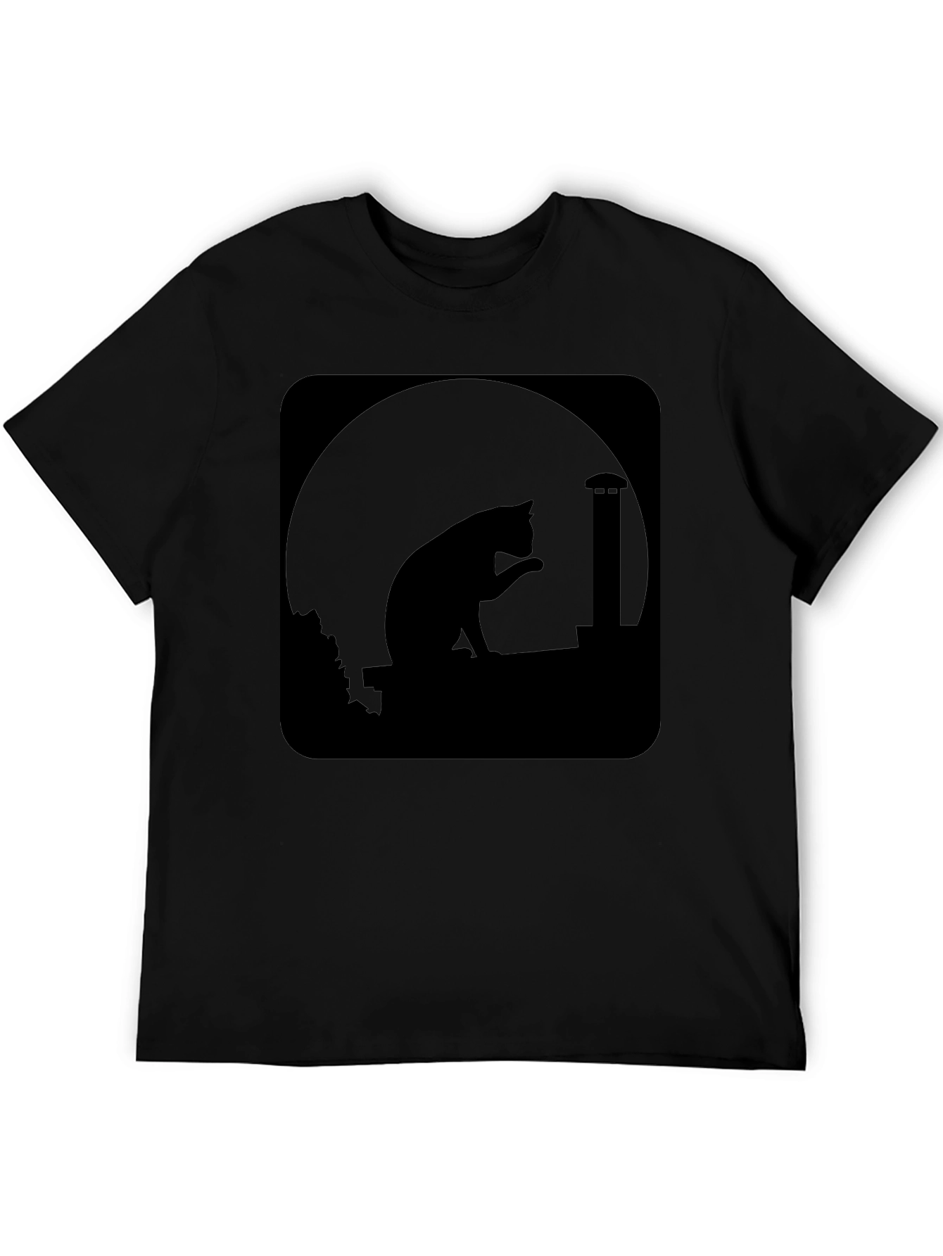 Midnight Cat Silhouette T-Shirt