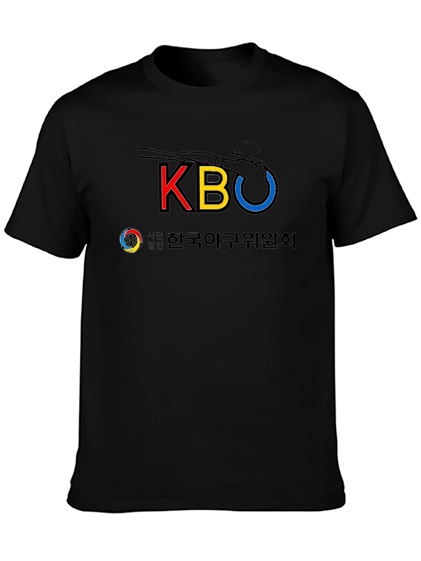 KBO Baseball Black T-Shirt - Korean Baseball