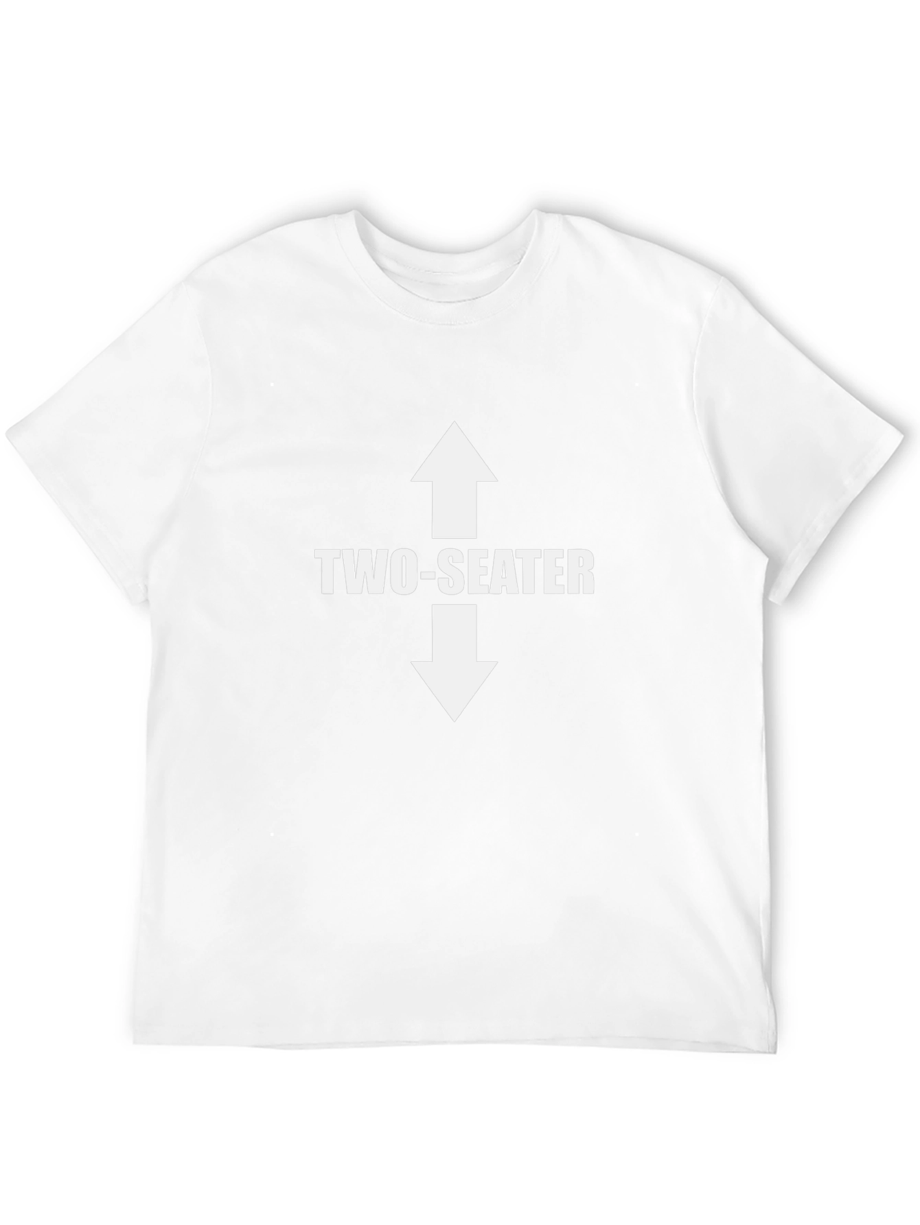 Two-Seater Graphic Tee - Black Cotton T-Shirt