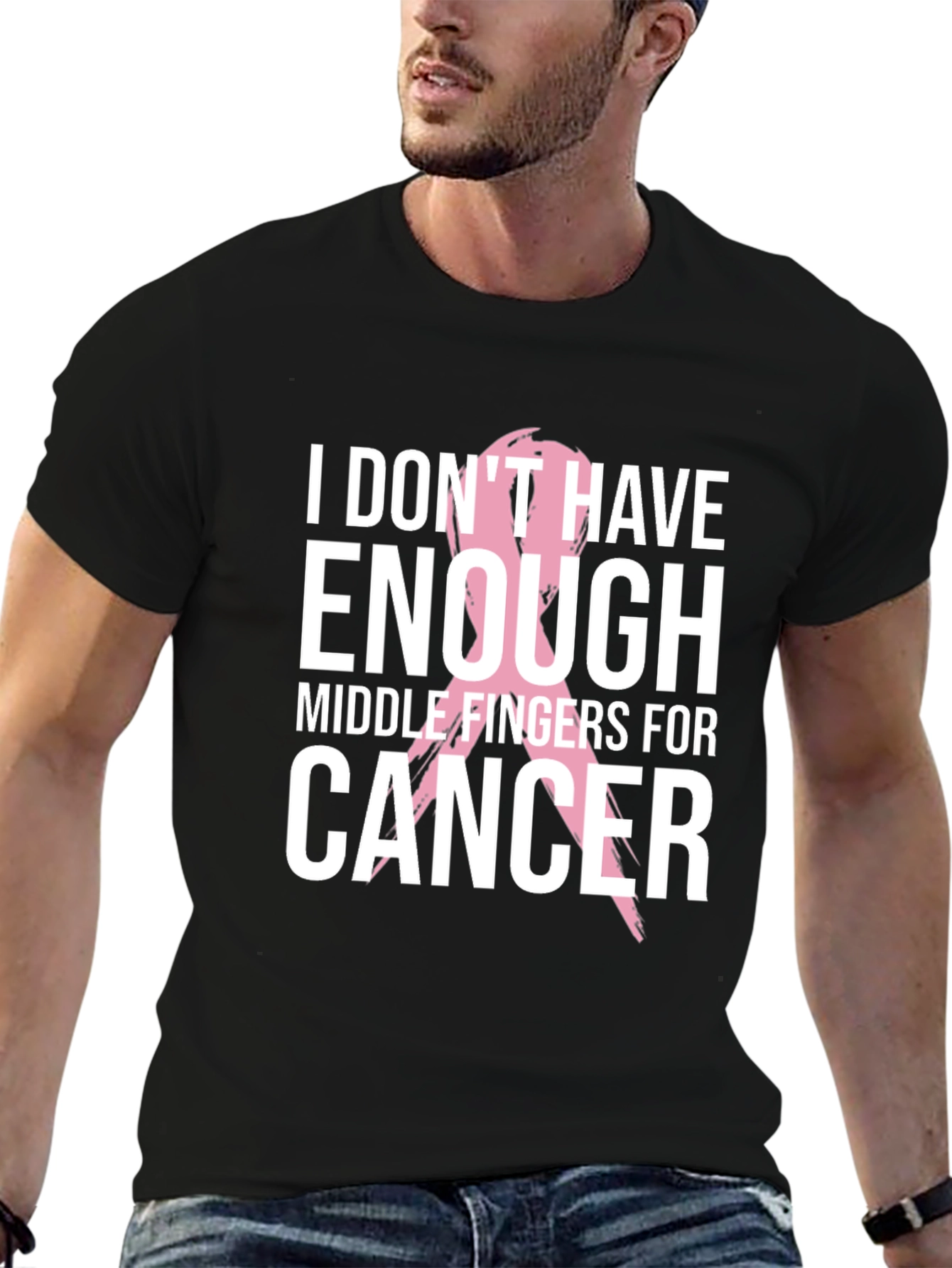Cancer Awareness Tee: Middle Fingers Out