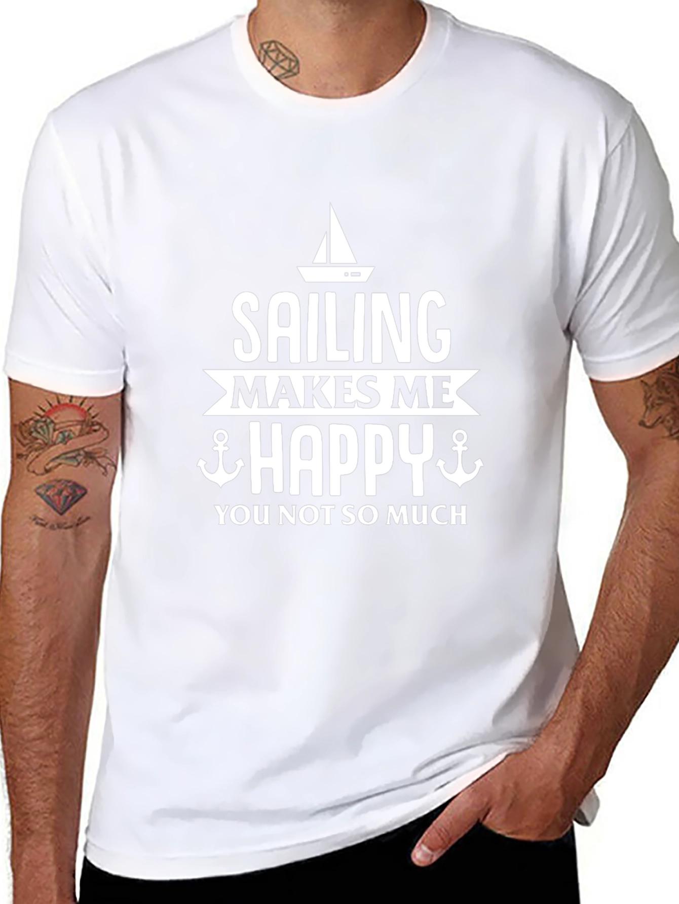 Sailing Makes Me Happy Graphic Tee
