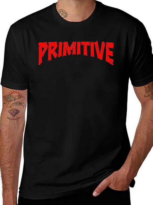 Primitive Logo Graphic Print Black T-Shirt