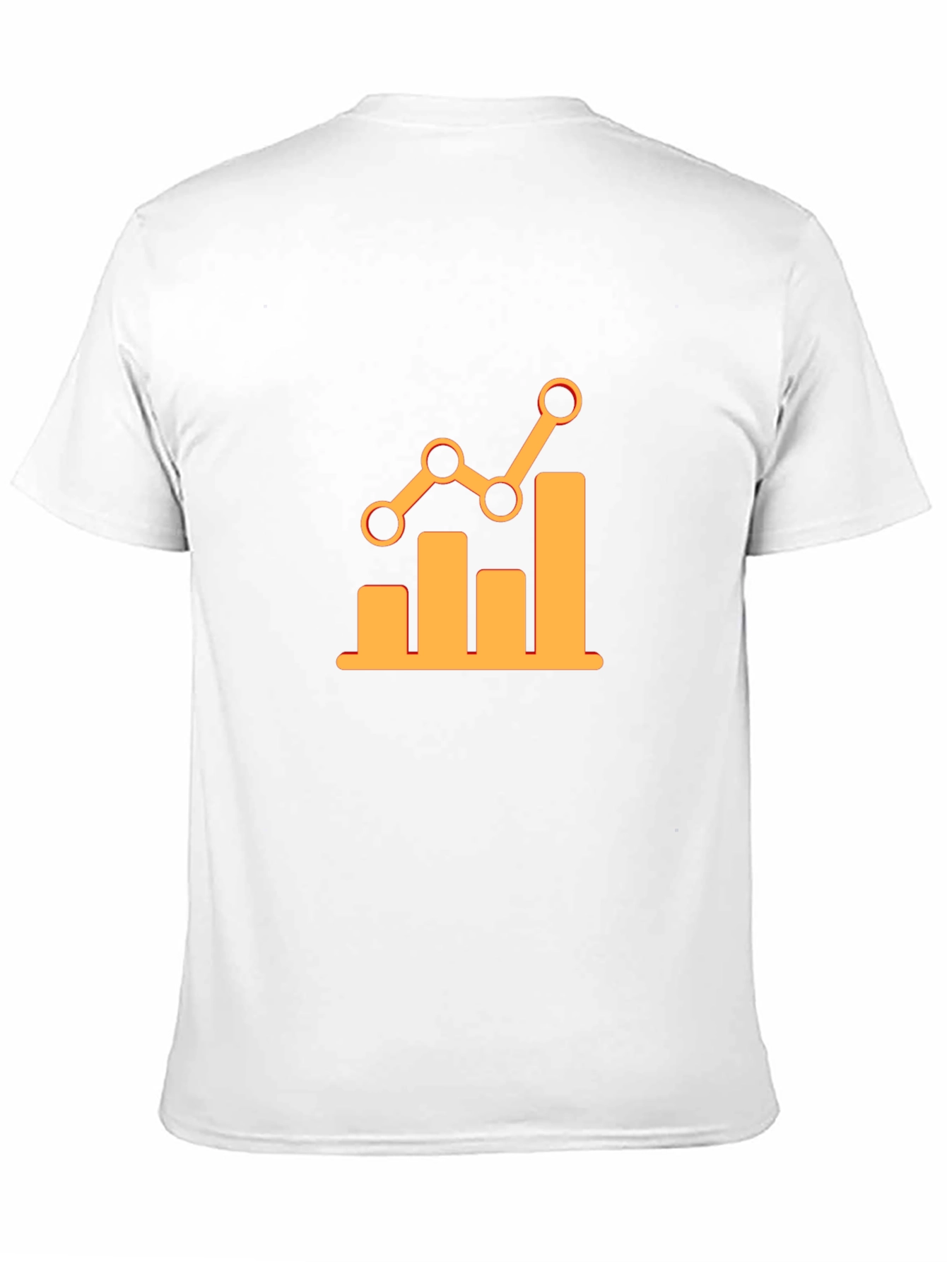 Trendy Black Tee with Growth Chart Graphic