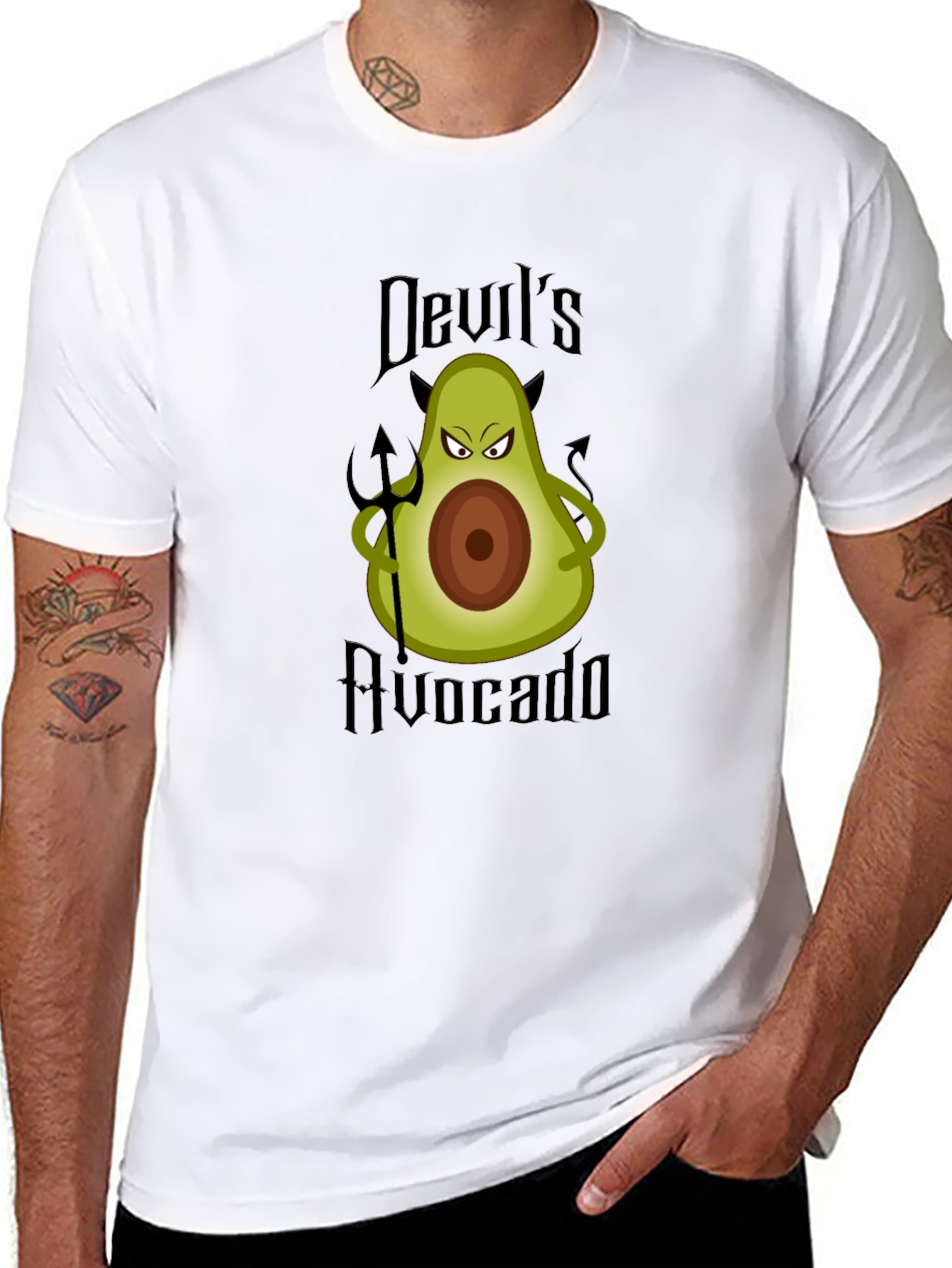 Devils Avocado Graphic Tee -  Unique & Funny