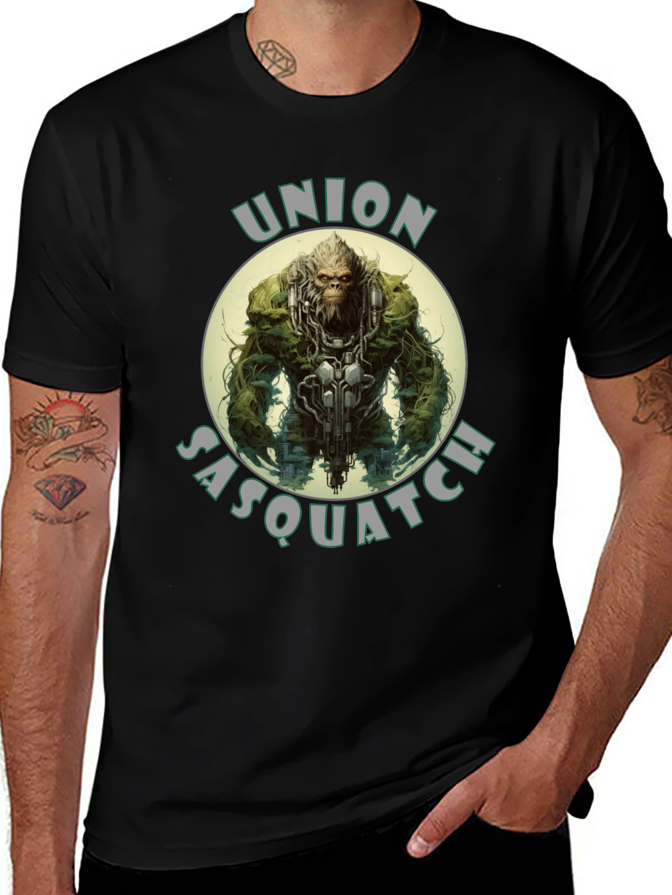 Union Sasquatch Graphic T-Shirt - Black