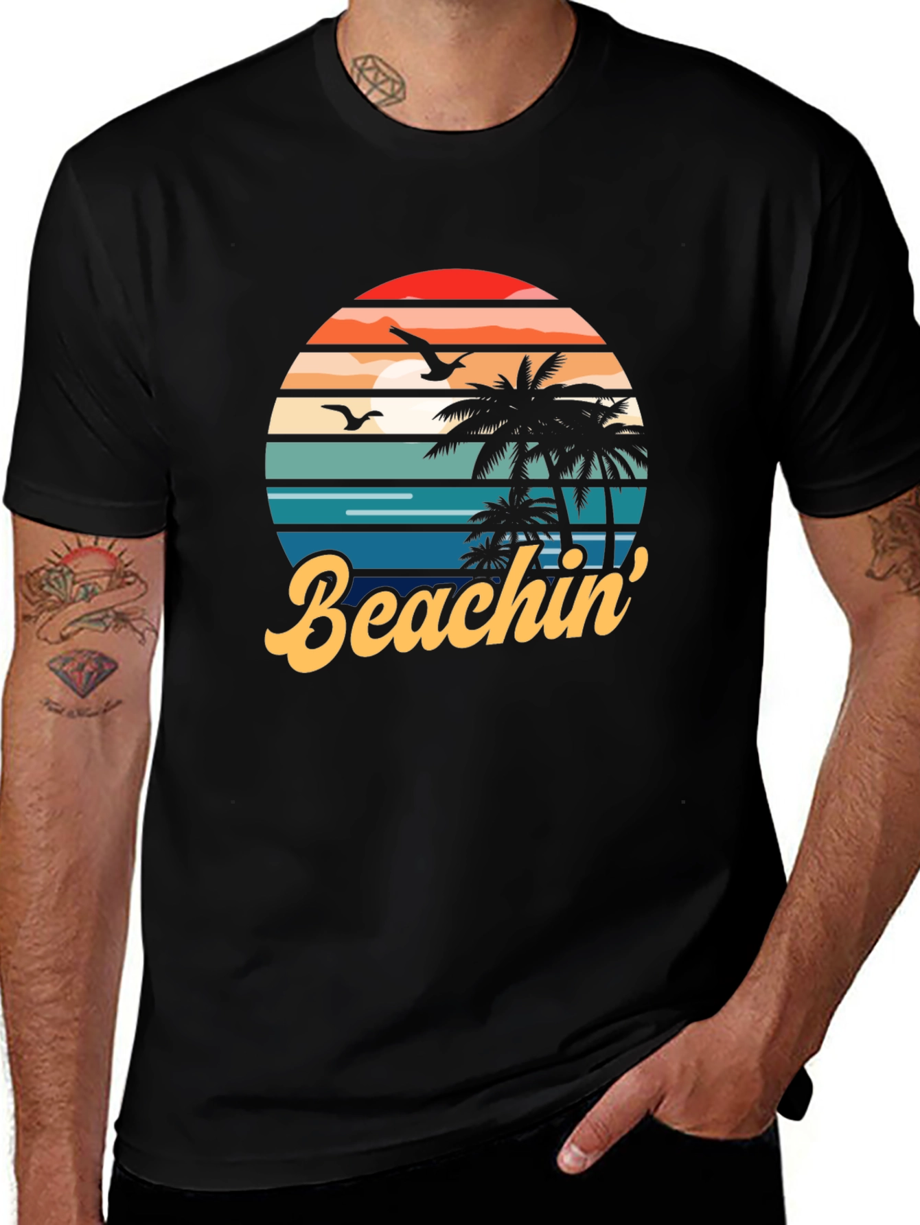 Beachin Retro Graphic T-Shirt