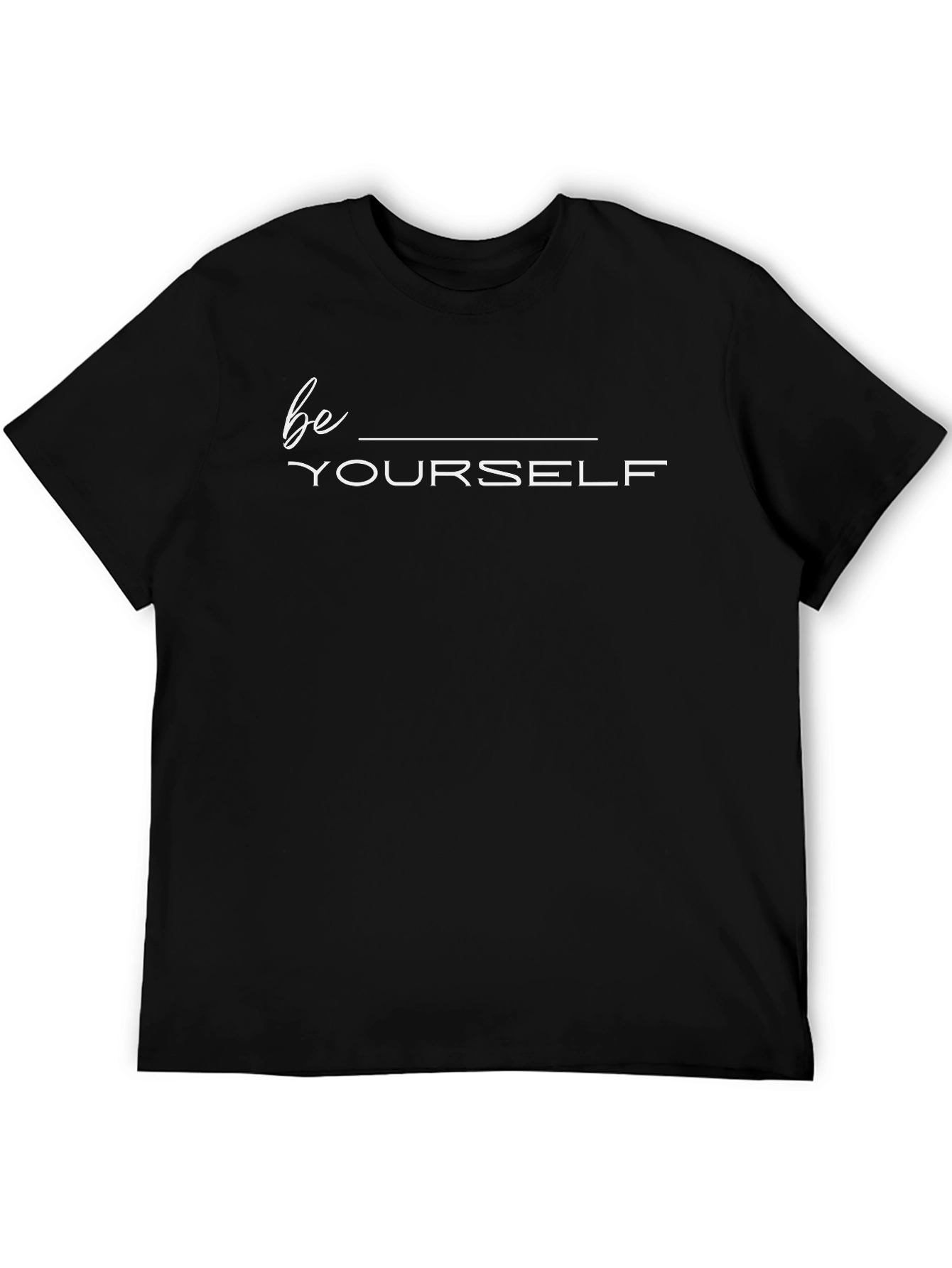 Be Yourself Black Graphic Tee