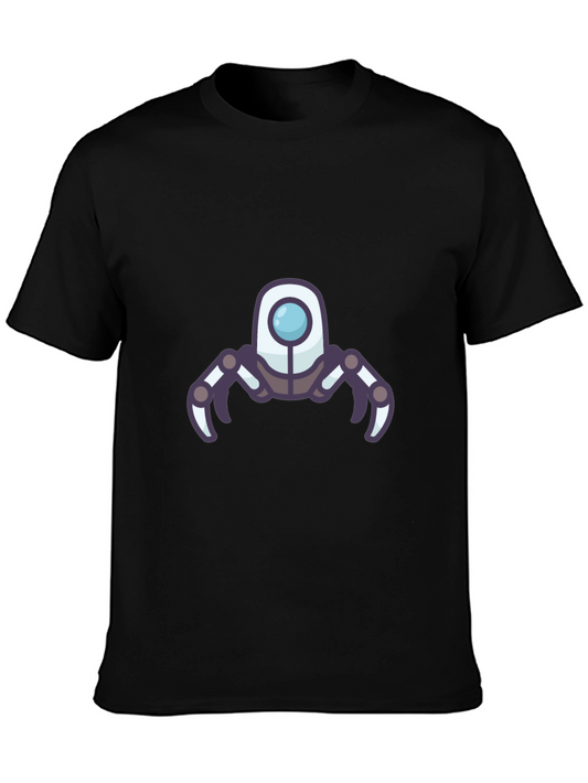 Robot Graphic Black T-Shirt