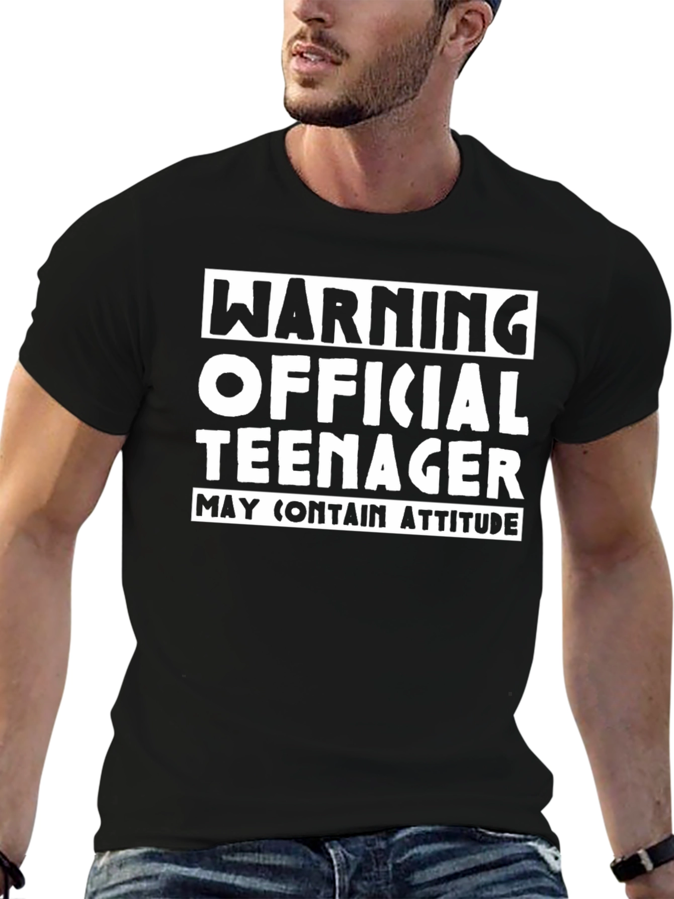 Warning Official Teenager T-Shirt Funny Birthday Tee