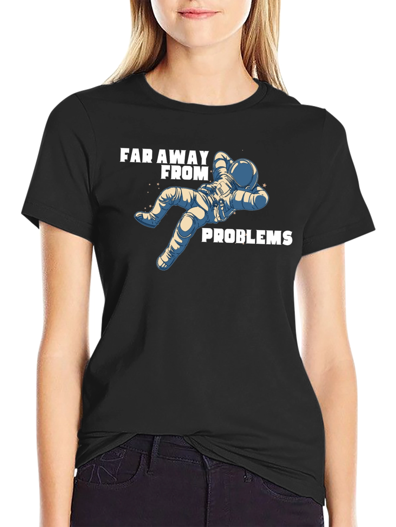 Far Away From Problems Astronaut T-Shirt