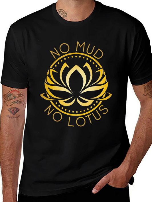 No Mud No Lotus Graphic Tee - Black