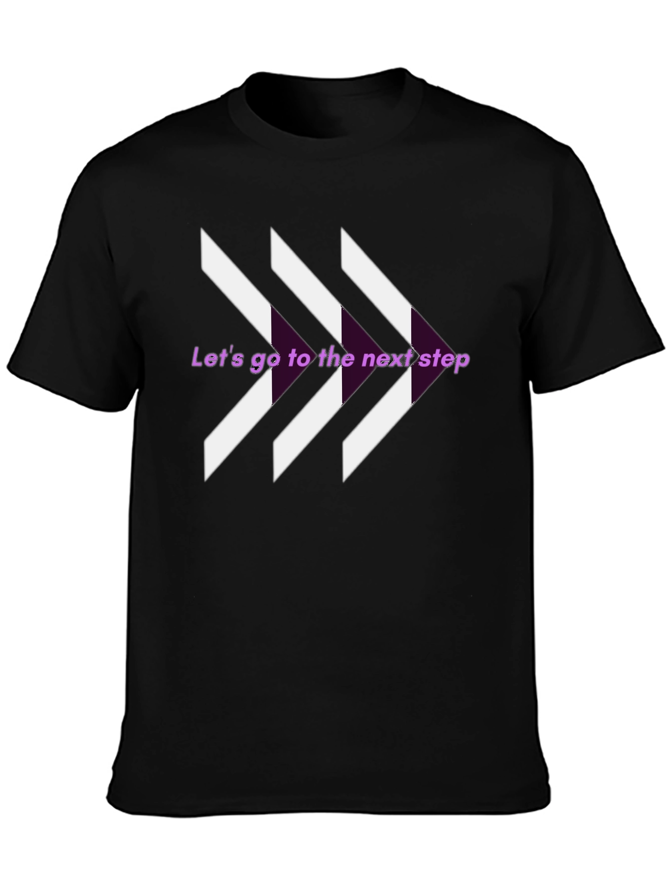 Next Step Graphic Tee - Stylish Arrow Design
