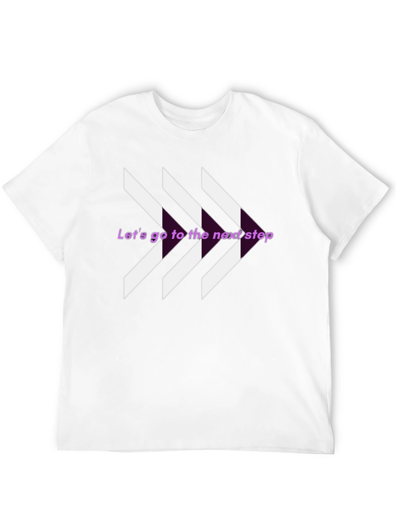 Next Step Graphic Tee - Stylish Arrow Design