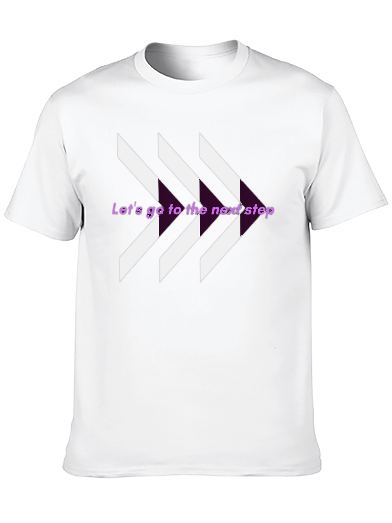 Next Step Graphic Tee - Stylish Arrow Design