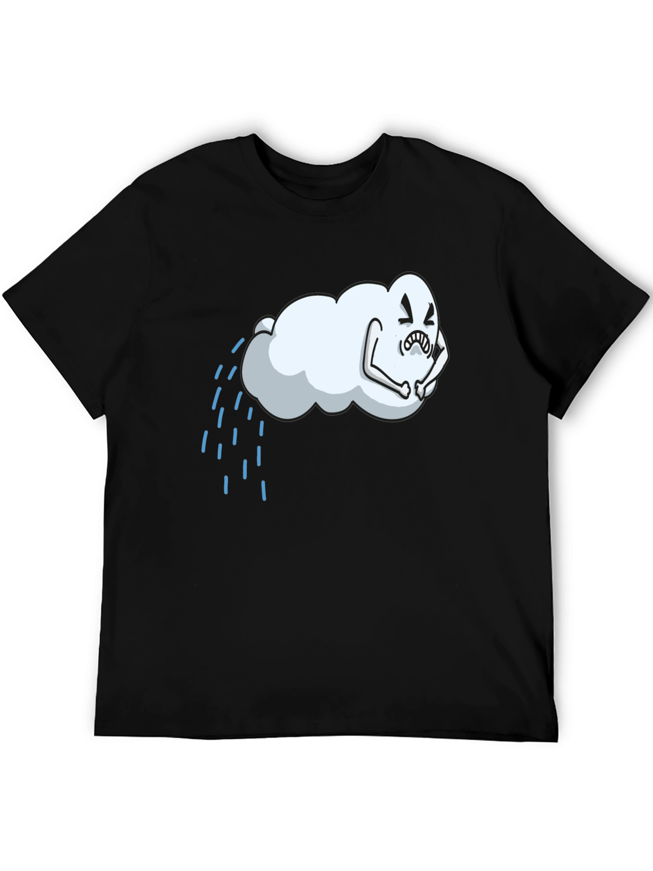 Rain Cloud Graphic Tee - Soft Cotton Blend