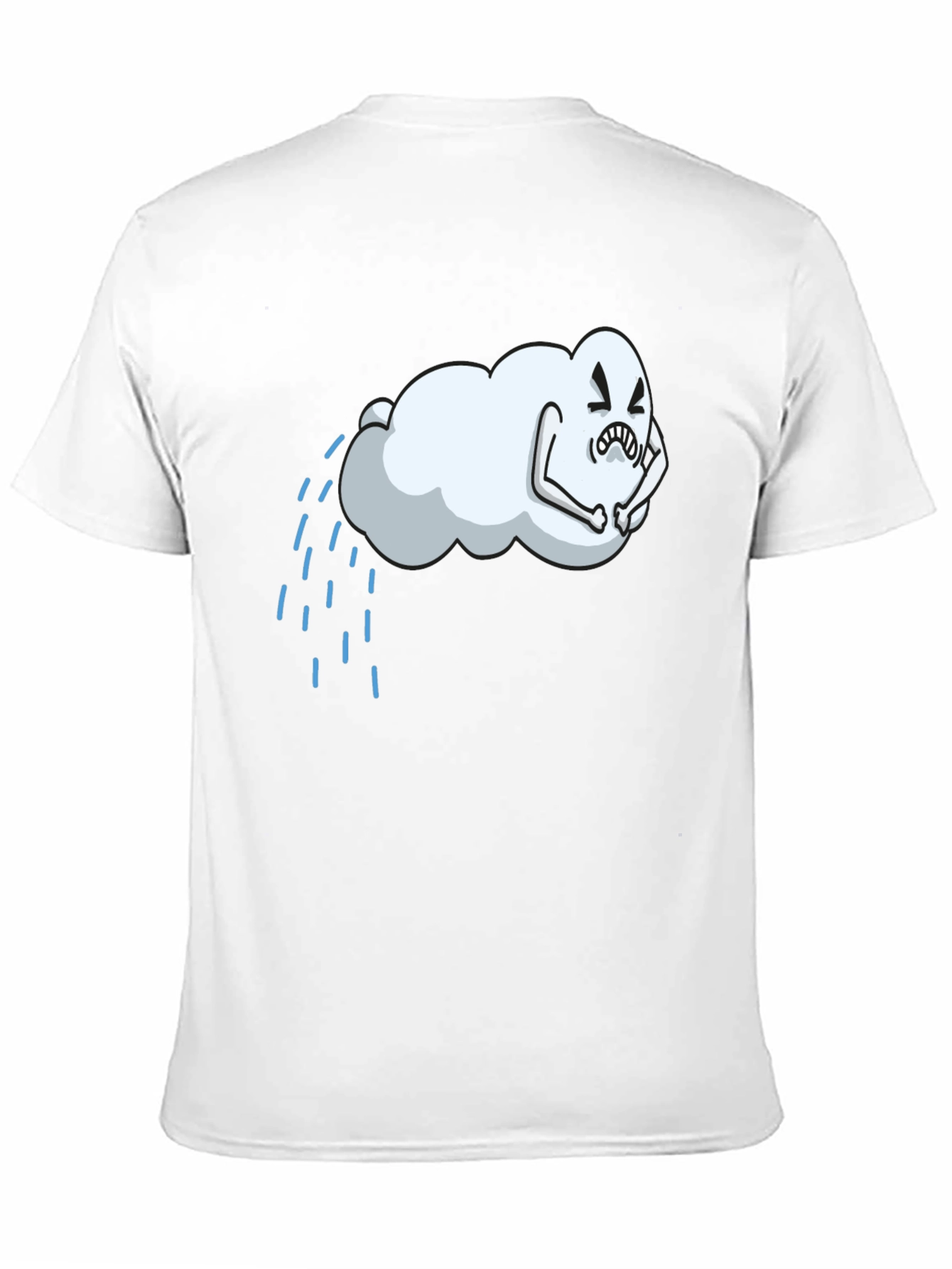 Rain Cloud Graphic Tee - Soft Cotton Blend