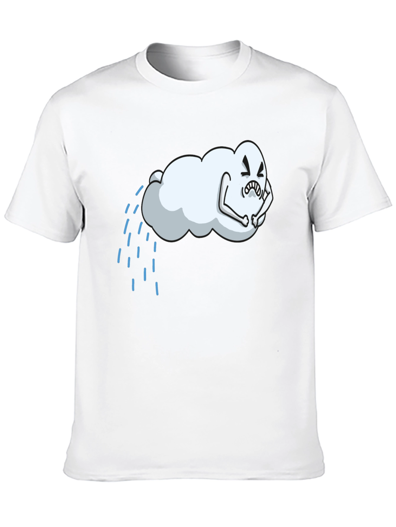 Rain Cloud Graphic Tee - Soft Cotton Blend