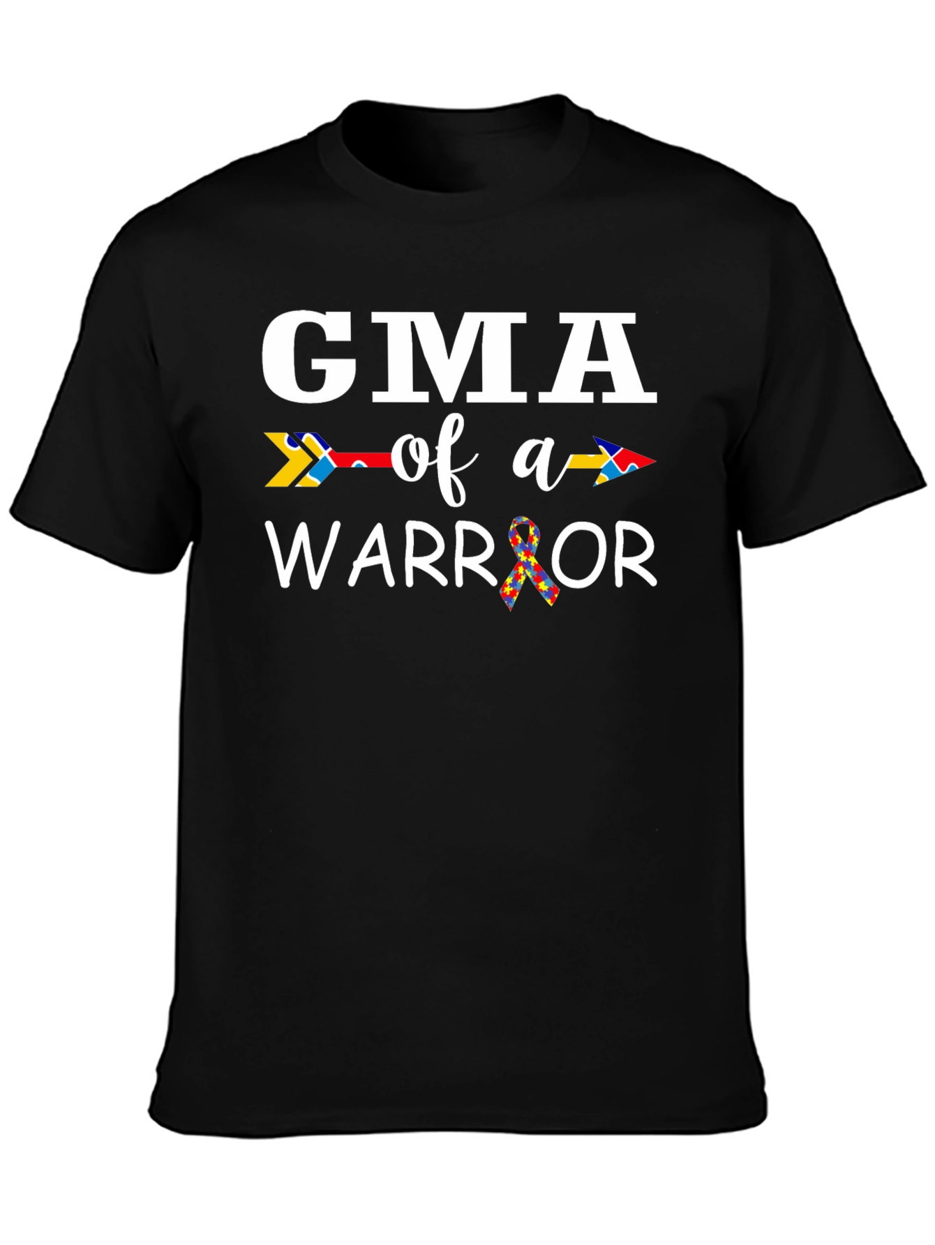 GMA of a Warrior Autism Awareness T-Shirt