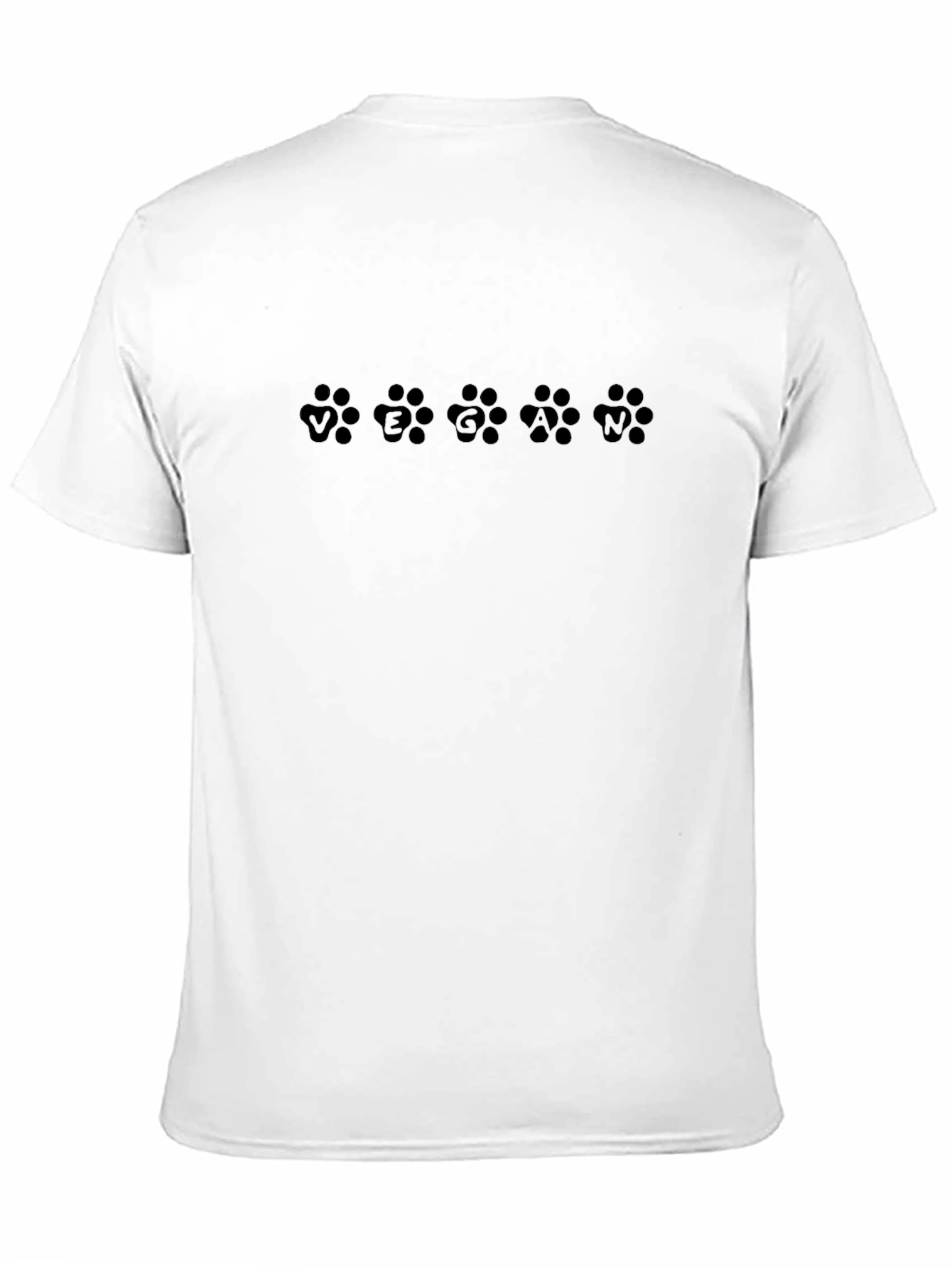 Vegan Paw Print T-Shirt - Animal Lover Tee