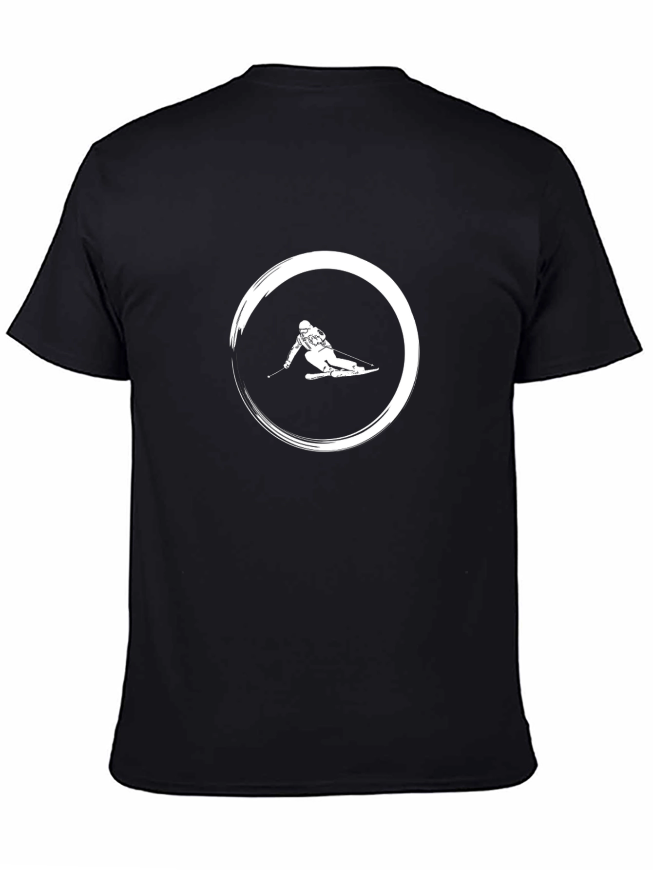 Black Ski Circle Graphic Tee