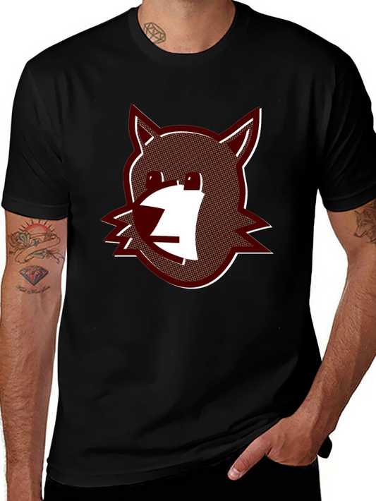 Cool Cartoon Fox Graphic T-Shirt